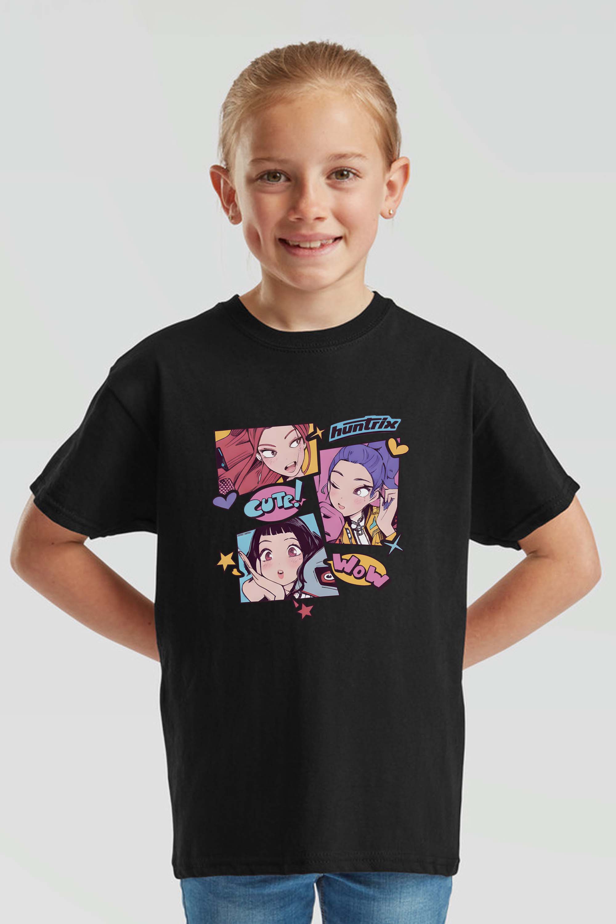 Kids Cute K-Pop Anime Graphic T-Shirt