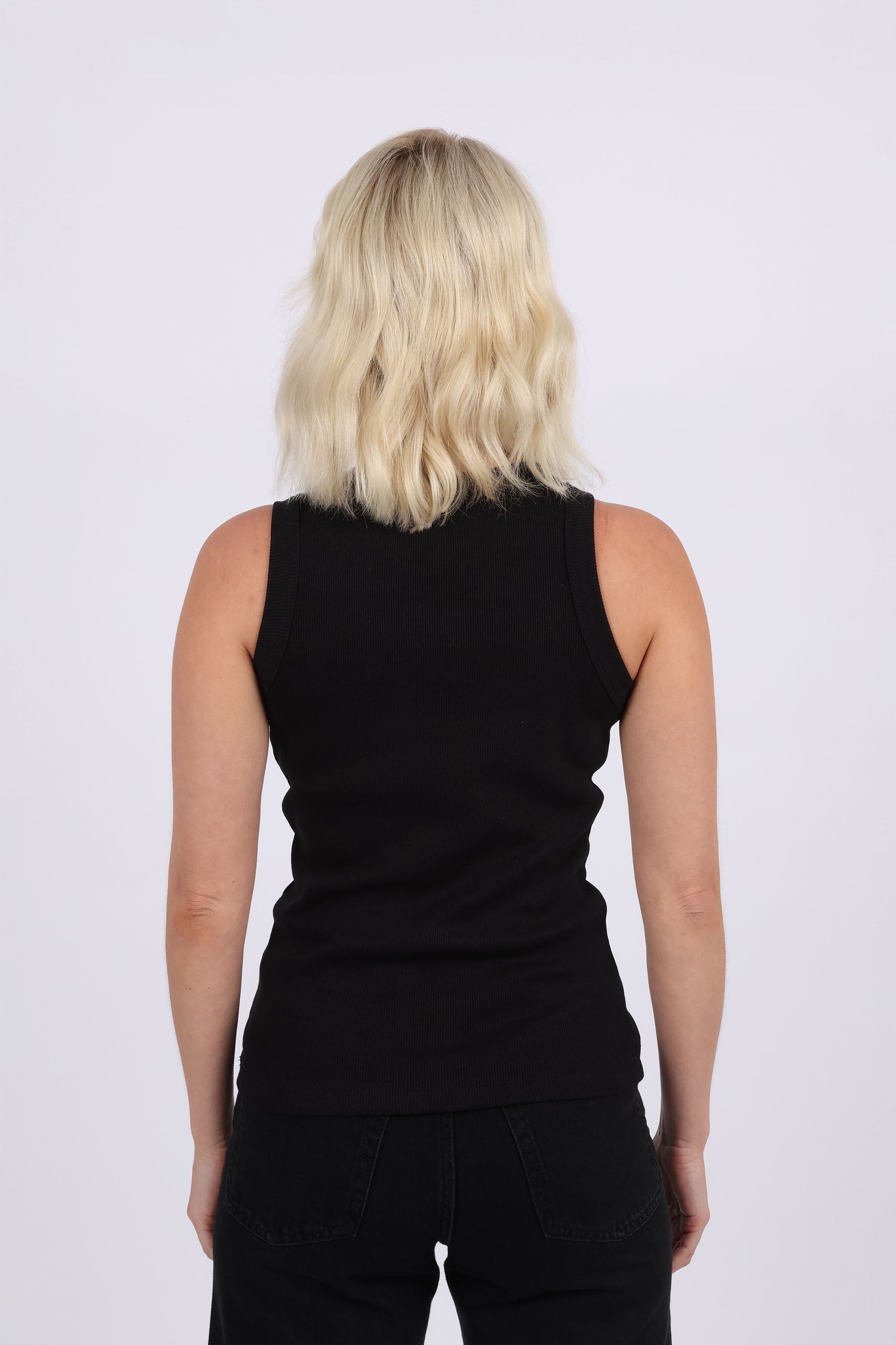 Ribbed Plain Tank Vest Top (Pack of 6)