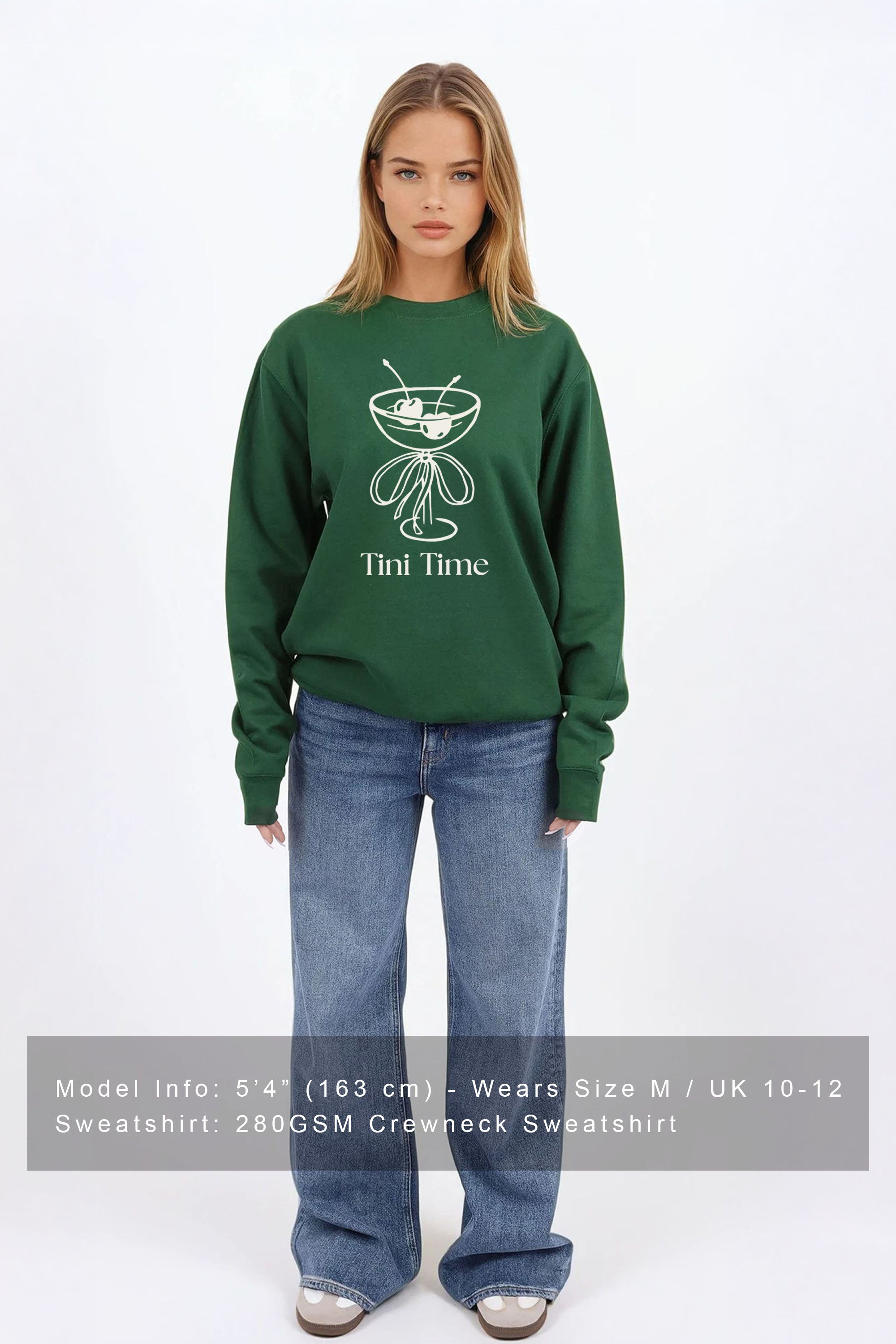 Tini Time Cocktail Graphic Printed Sweatshirt