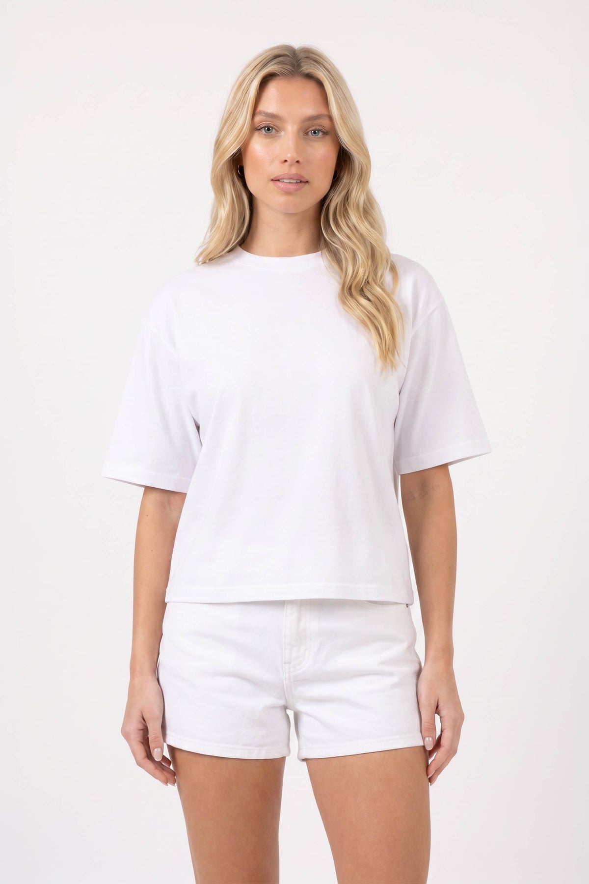 240GSM Boxy Relaxed Fit Plain T-Shirt
