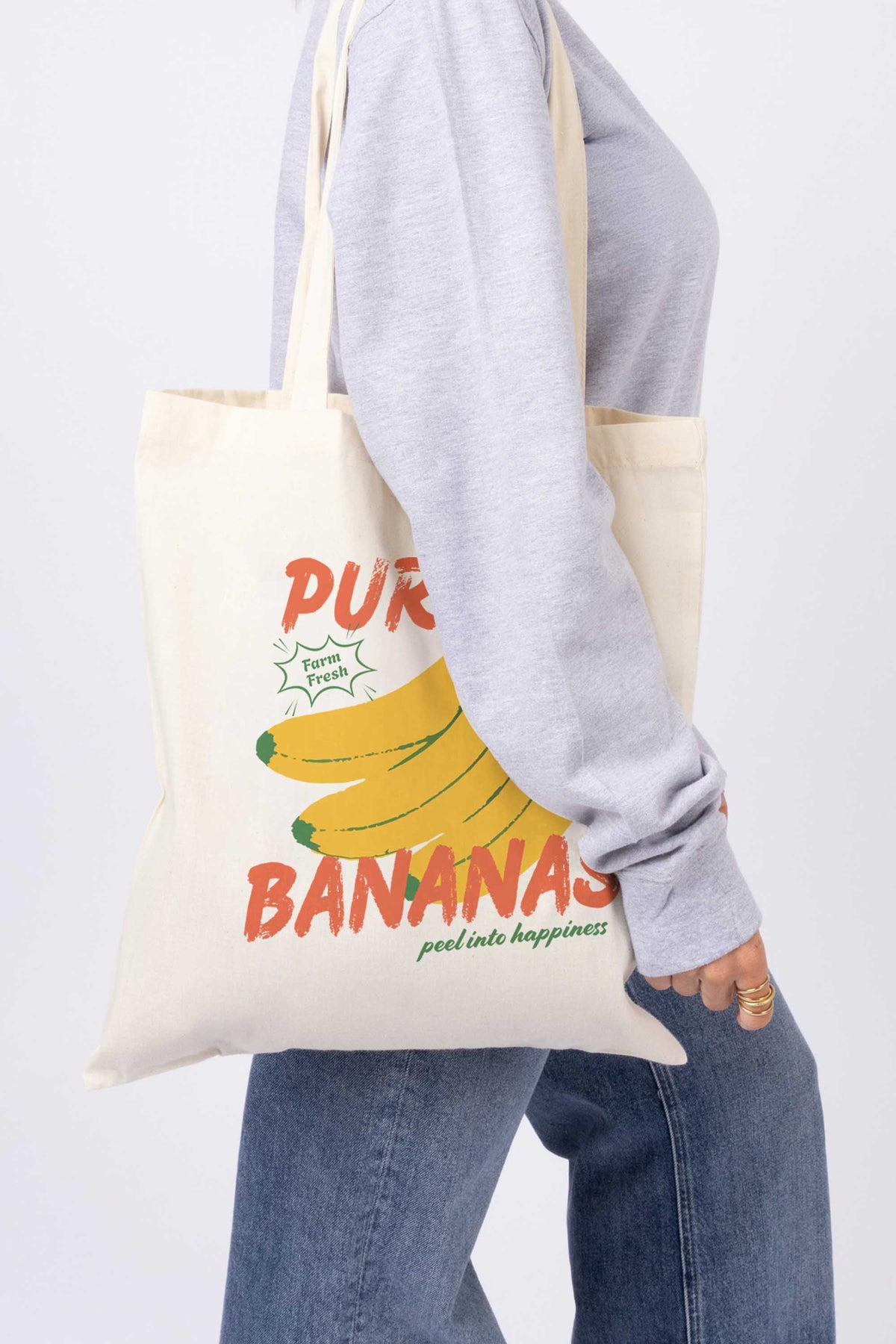Pure Banana Printed Tote Bag