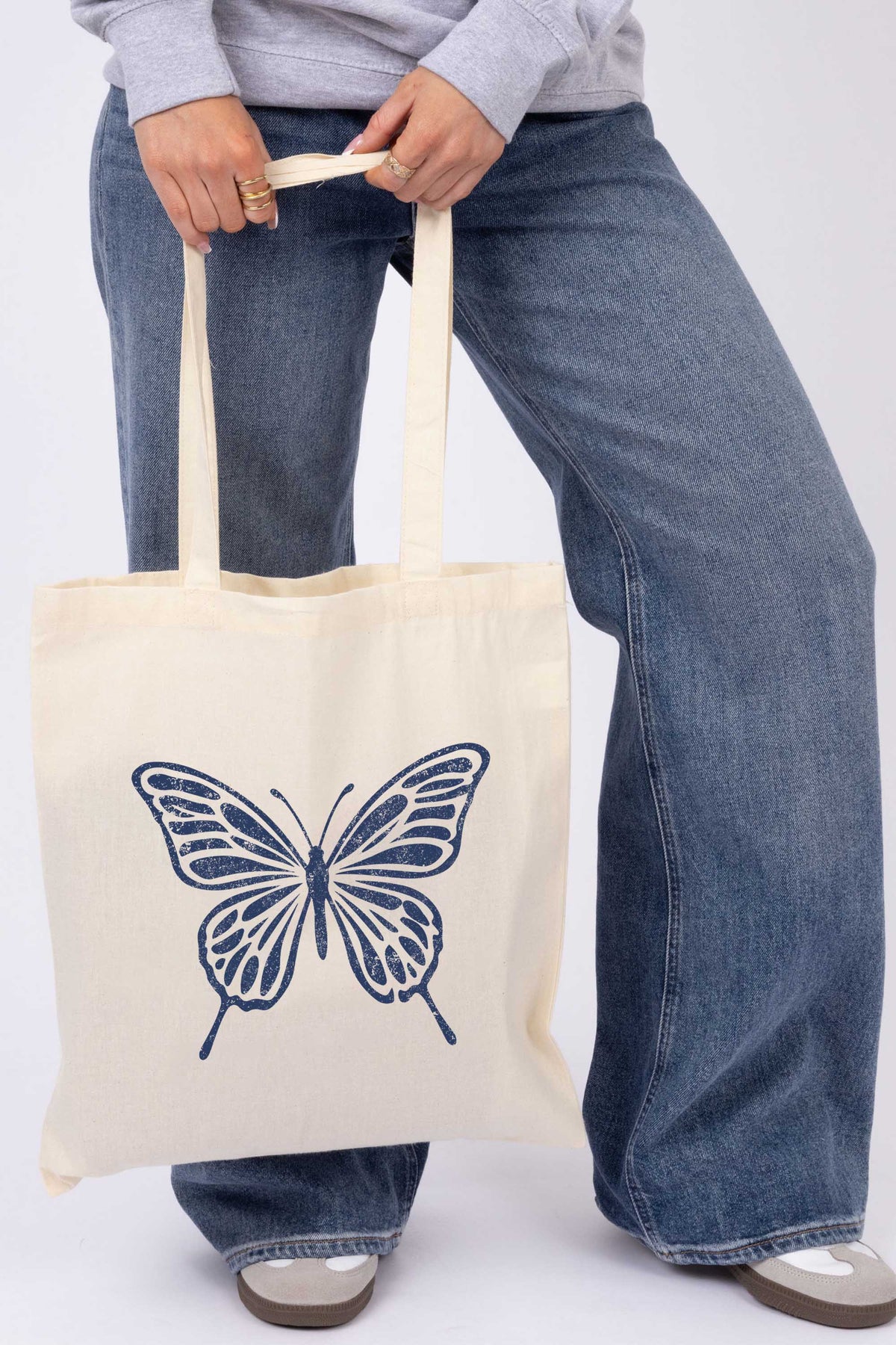Butterfly Printed Tote Bag