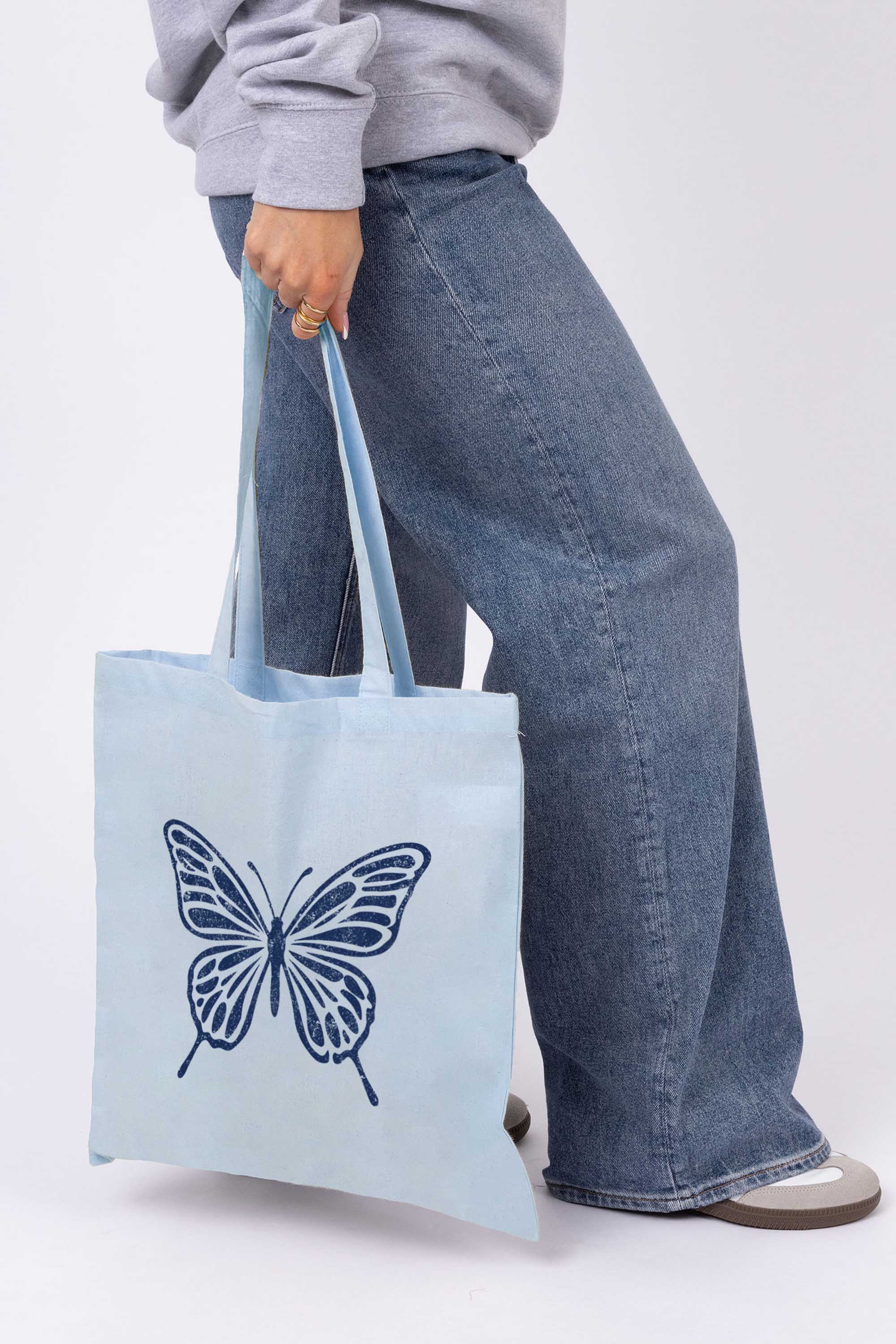 Butterfly Printed Tote Bag