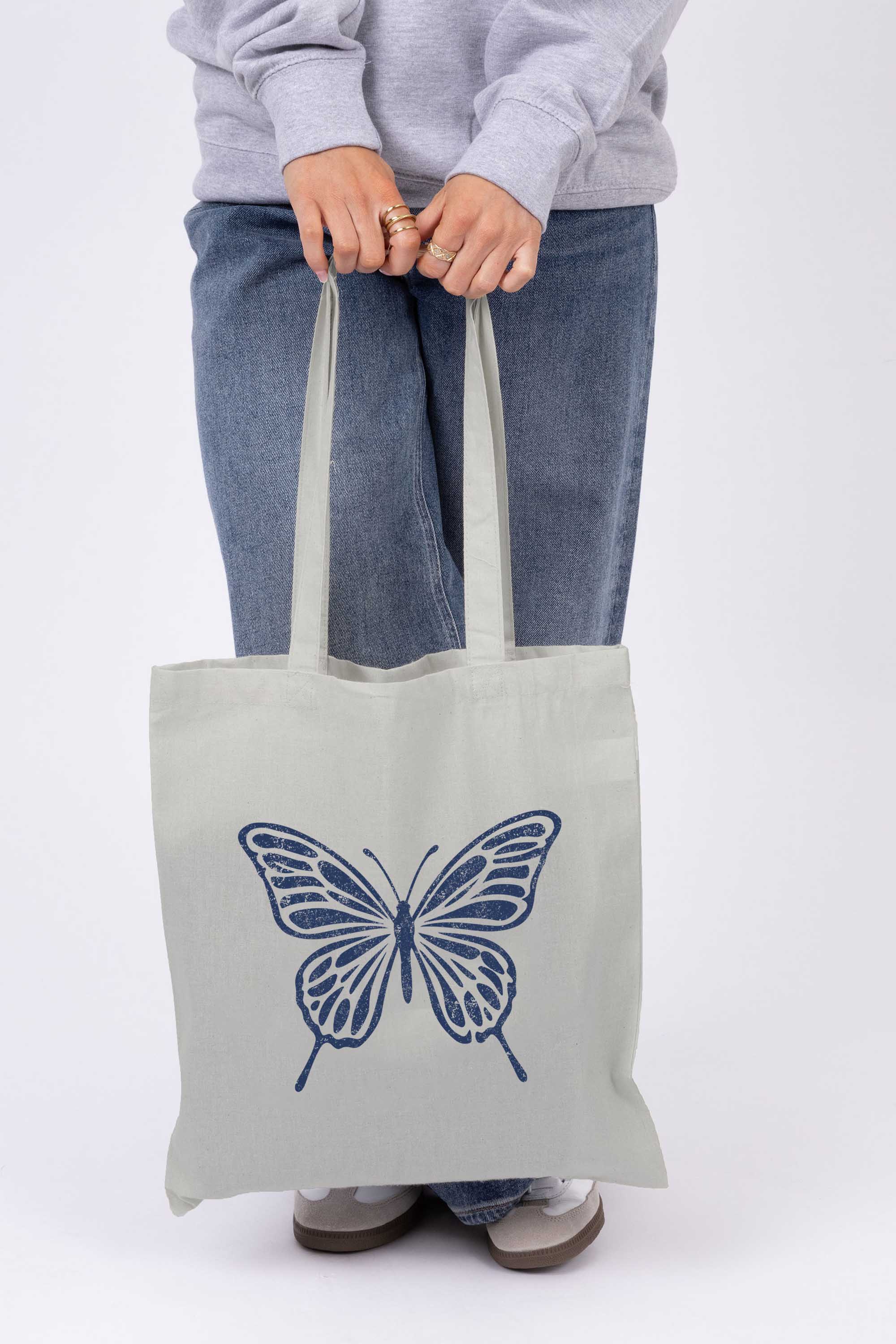 Butterfly Printed Tote Bag