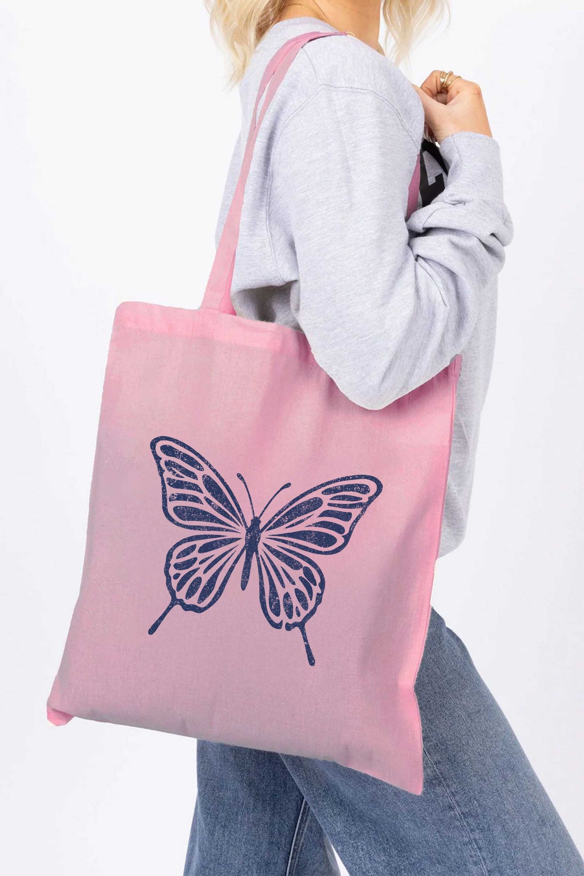 Butterfly Printed Tote Bag