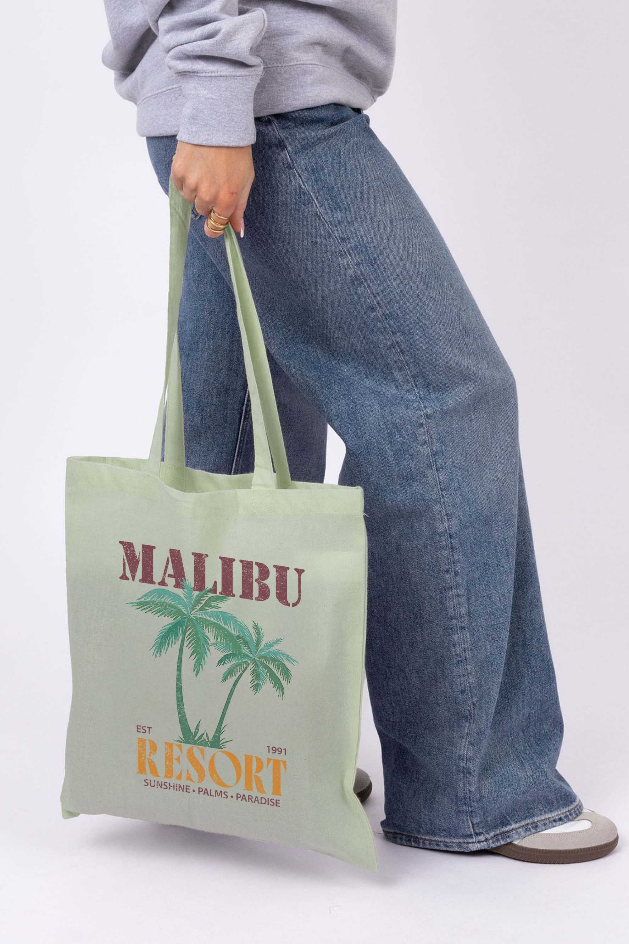 Malibu Resort Printed Printed Tote Bag