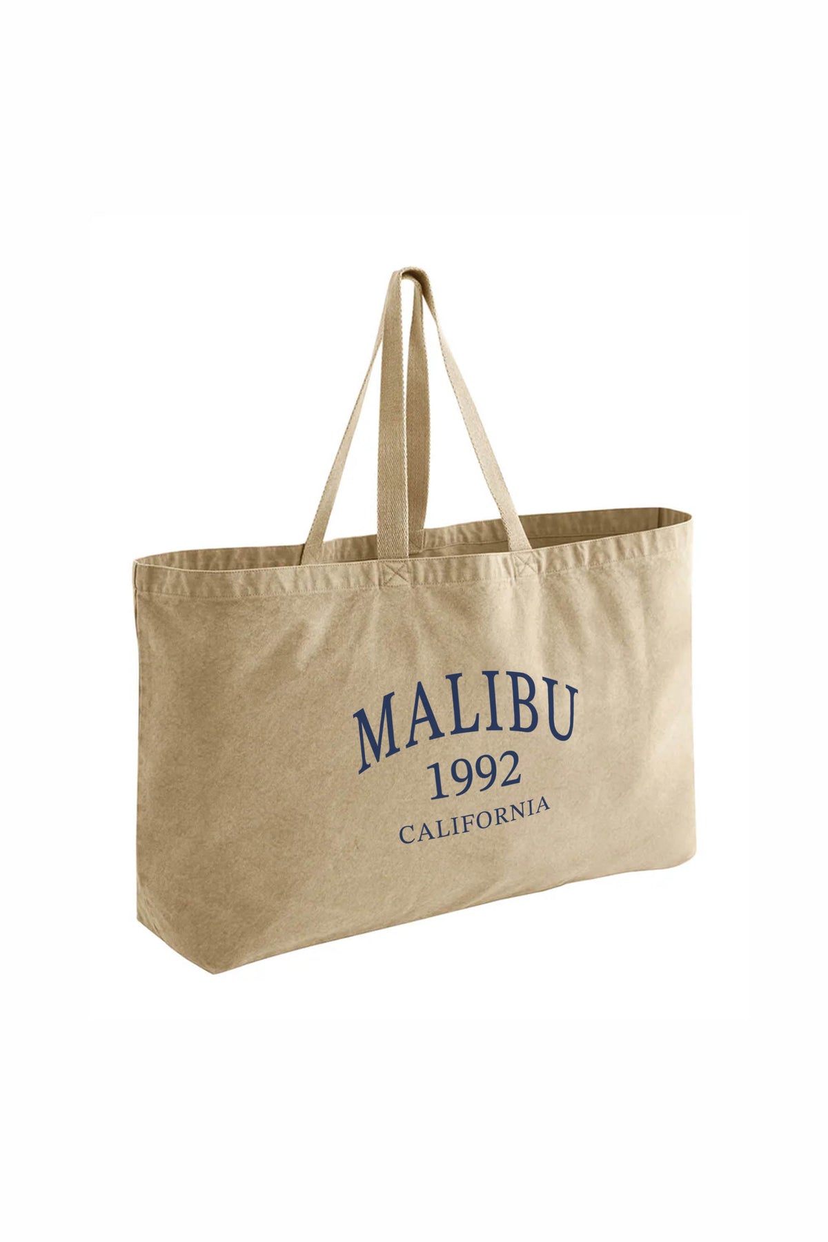 407GSM Acid Washed Malibu Printed Oversized Cotten Tote Bag