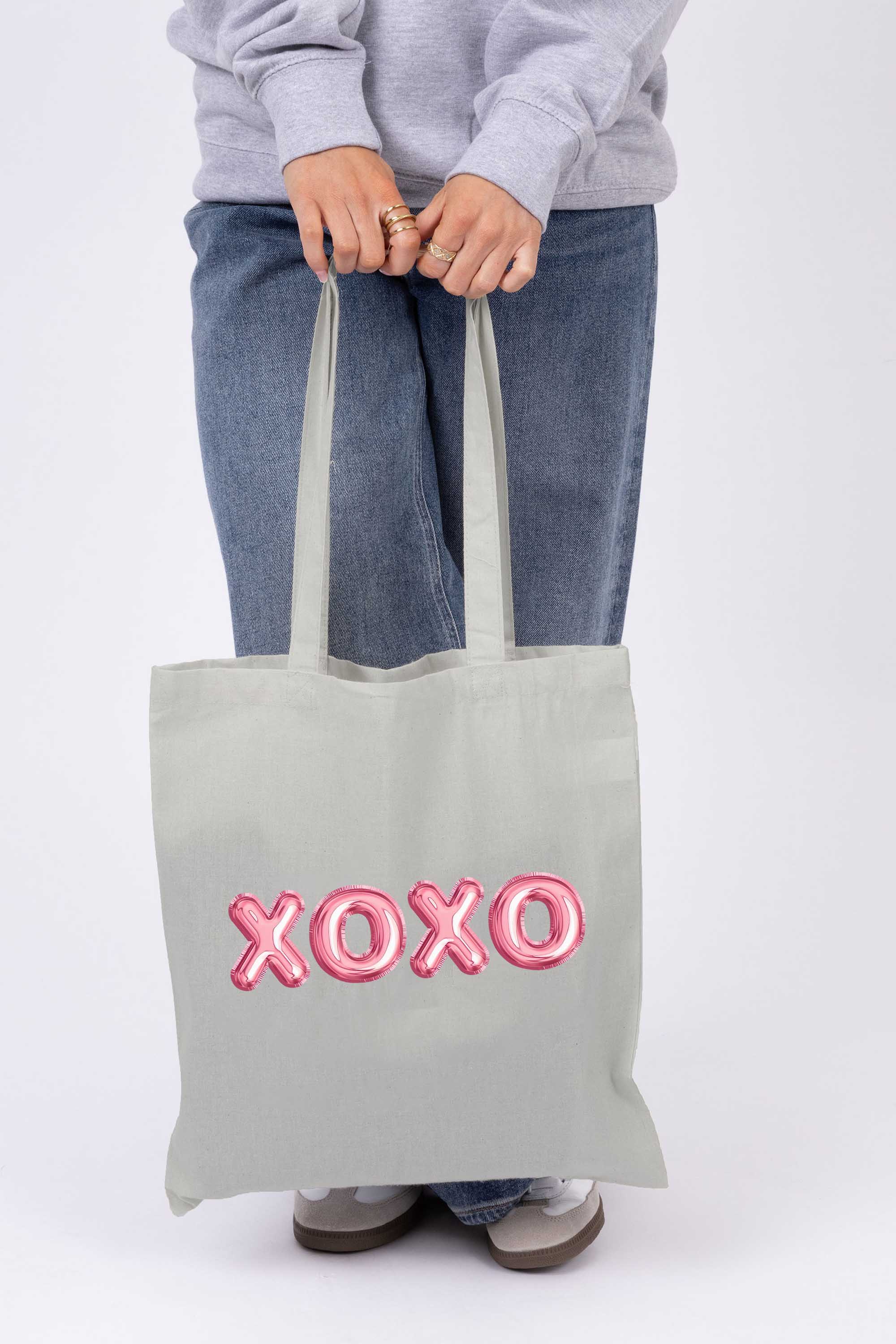 Valentine XOXO Printed Cotton Tote Bag