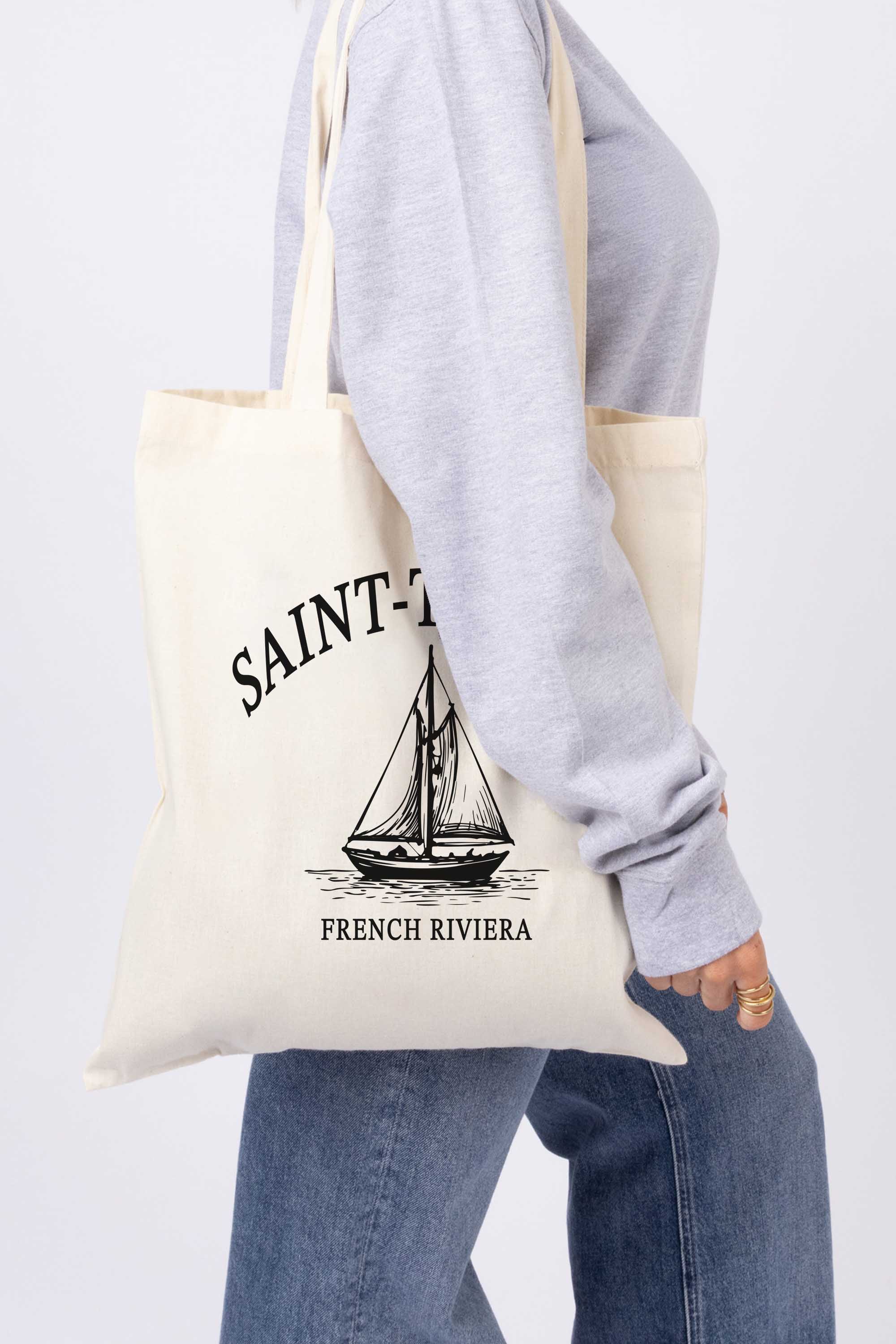 Saint-Tropez Printed Tote Bag