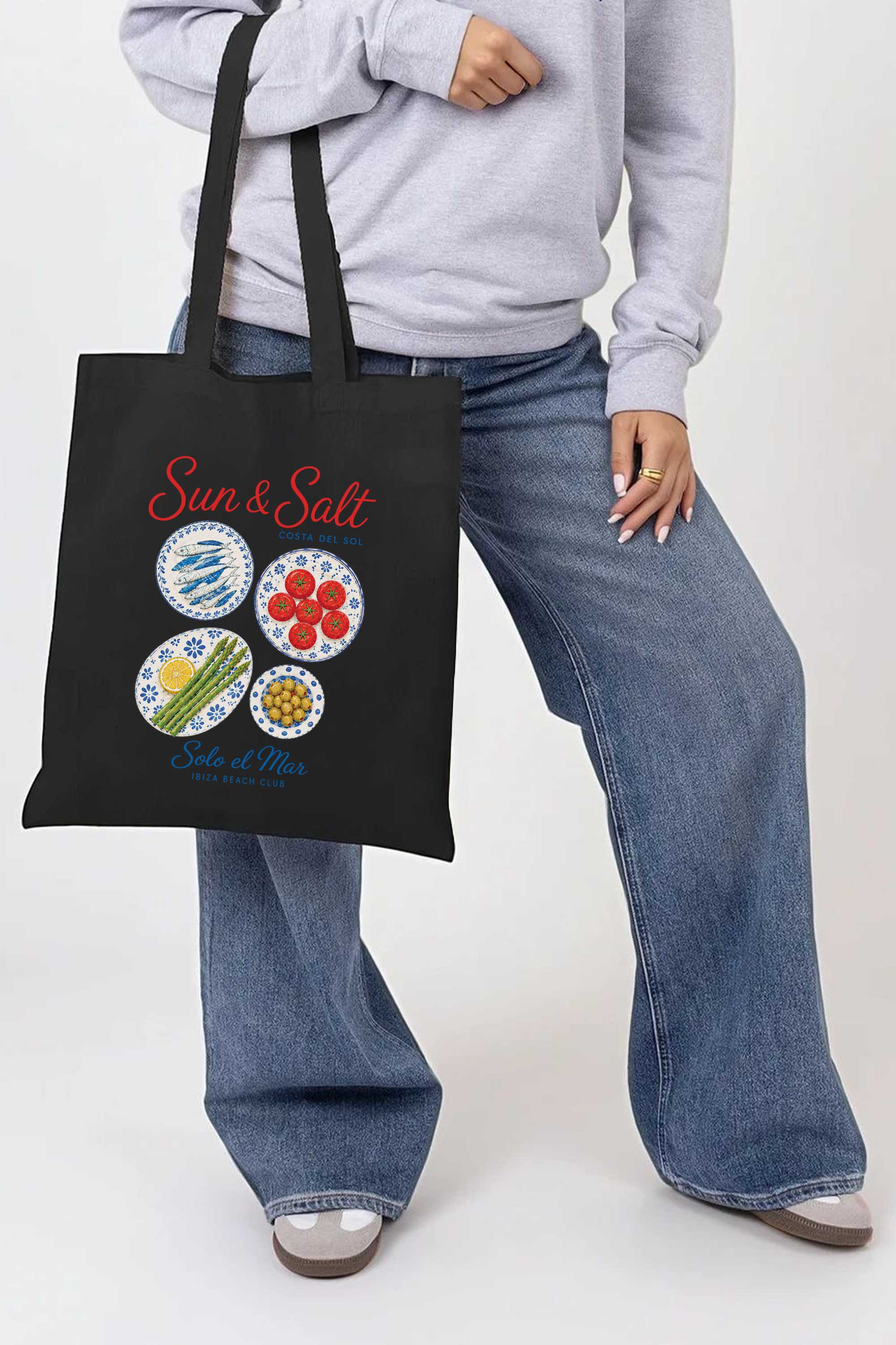 Sun And Salt Food Printed Tote Bag