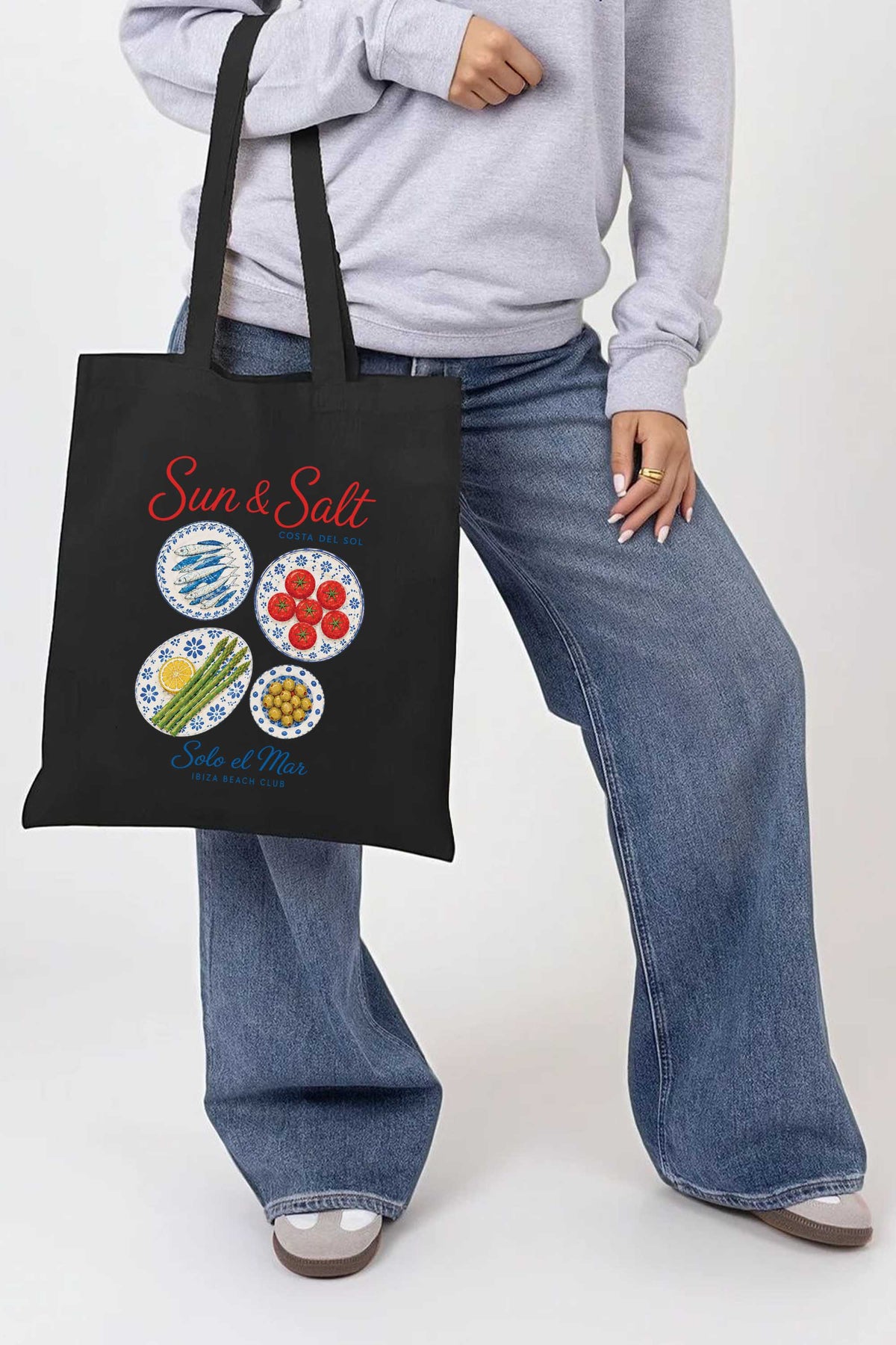 Sun And Salt Food Printed Tote Bag