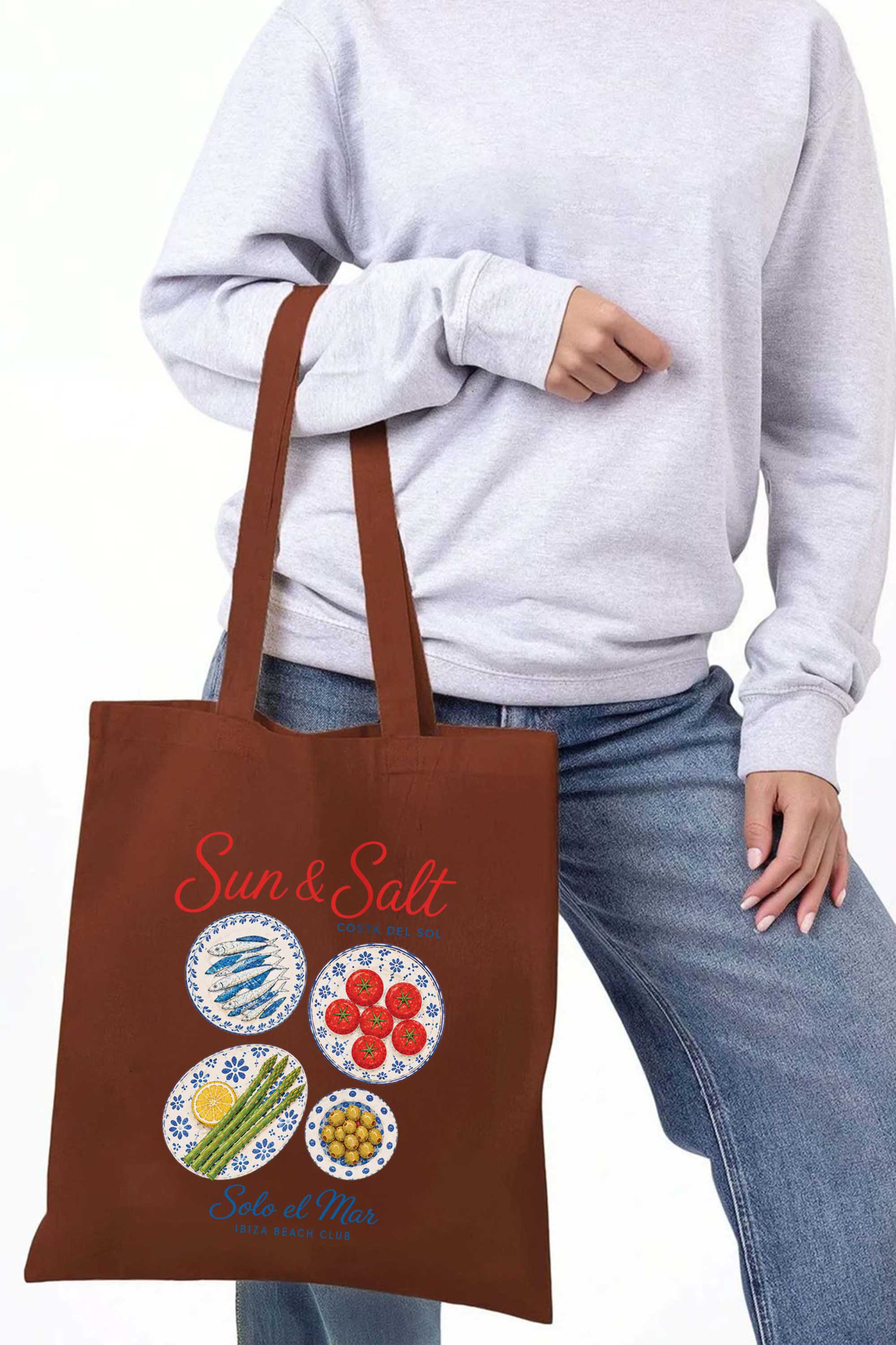 Sun And Salt Food Printed Tote Bag