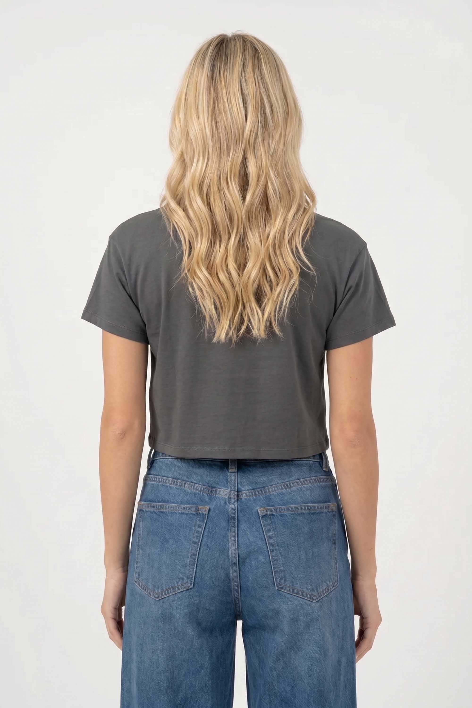 Cropped T-shirt in Malibu Print