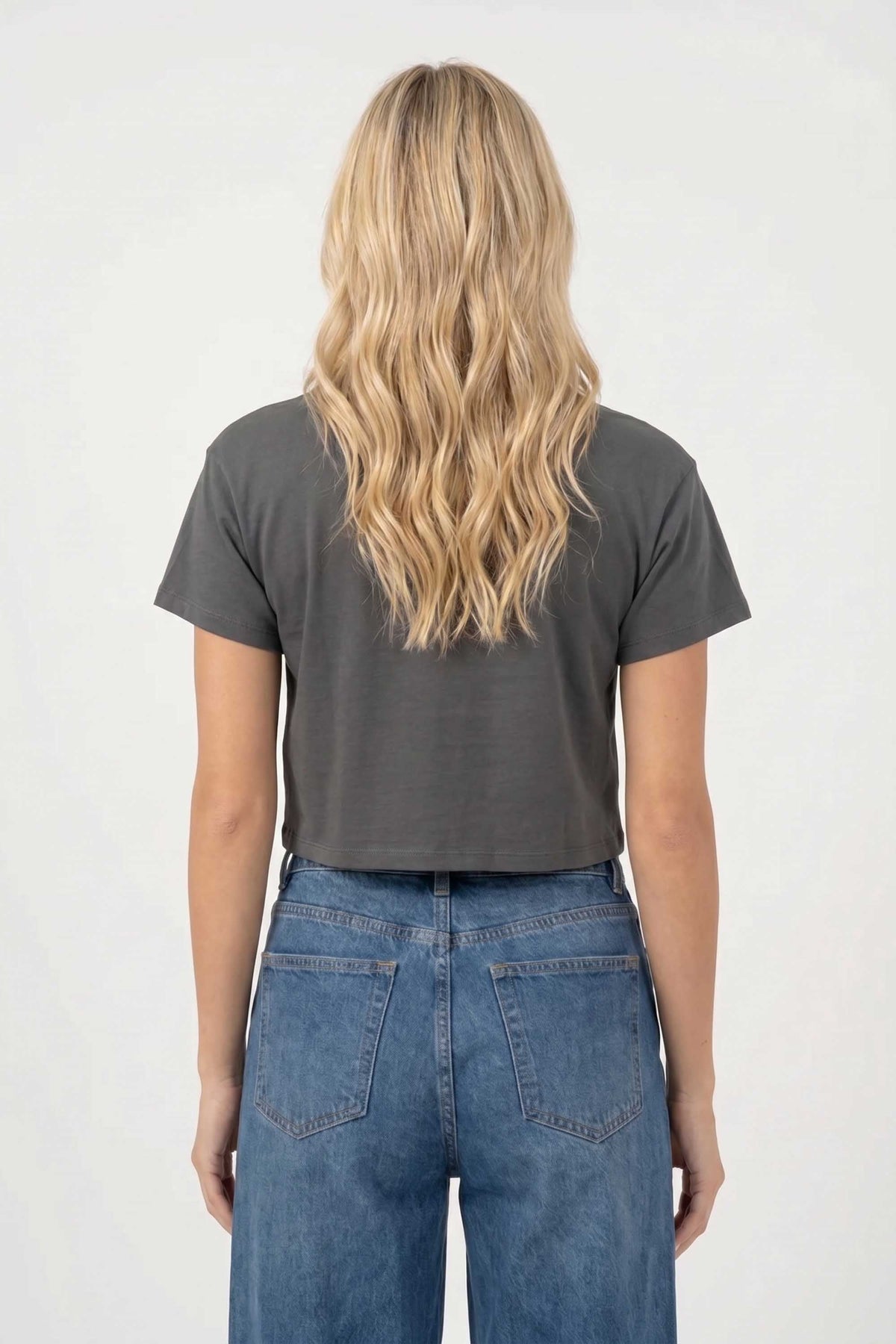 Cropped T-shirt in Malibu Print