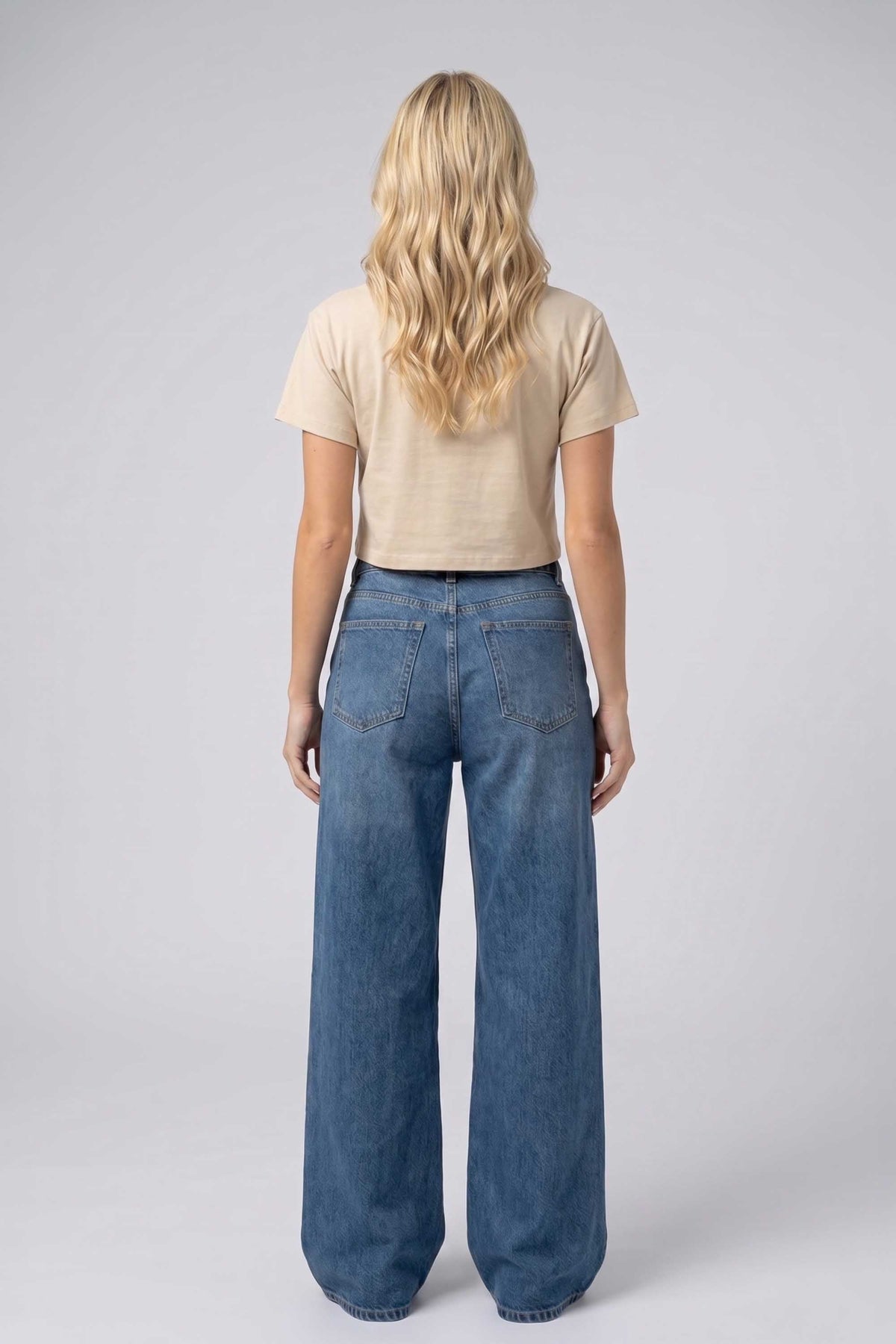 Cropped T-shirt in Malibu Print