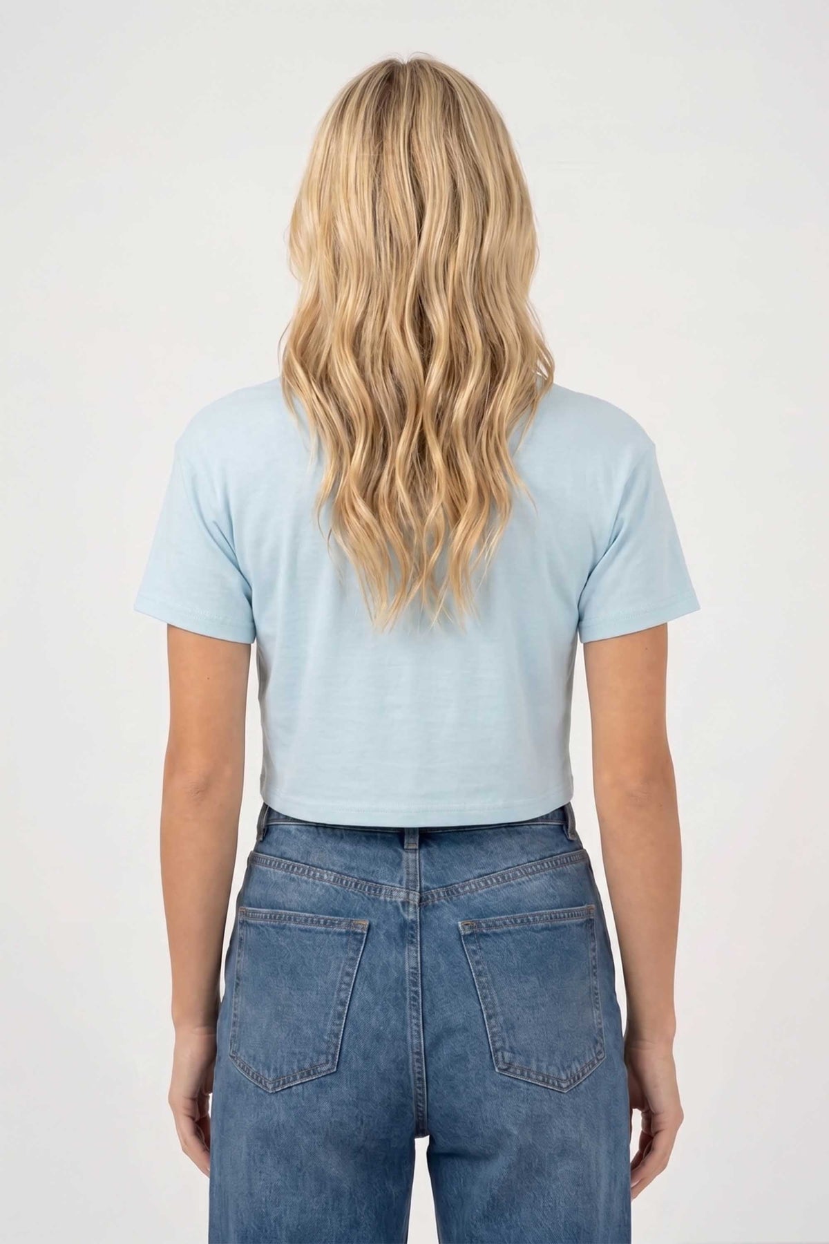 Cropped T-shirt in Ciao Bow Print