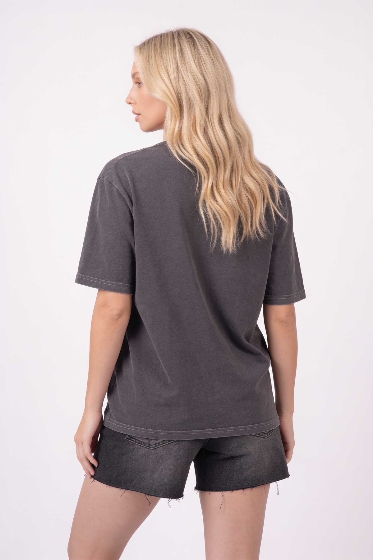 Regular Fit Acid Washed T-shirt in Pure Bananas Print