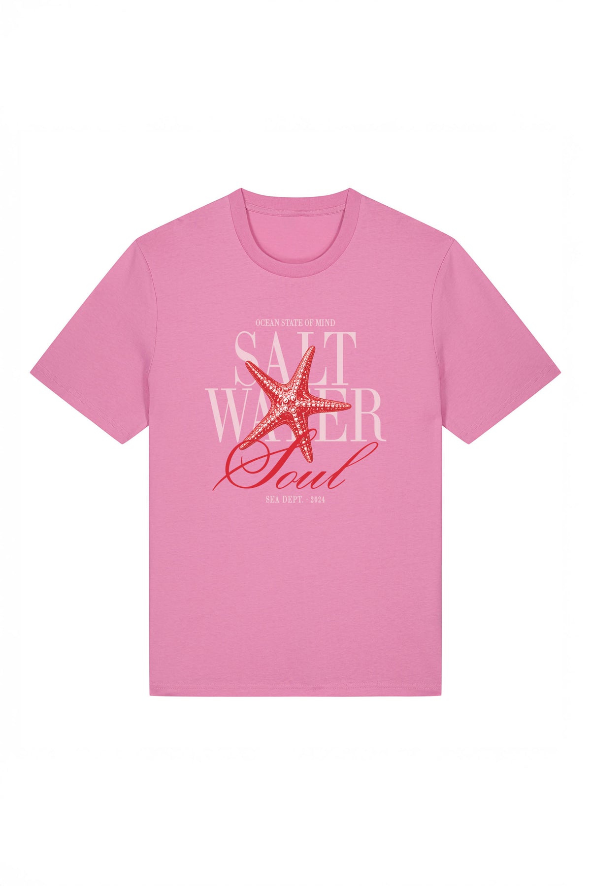 180 GSM Unisex Organic Salt Water Soul Printed T-shirt