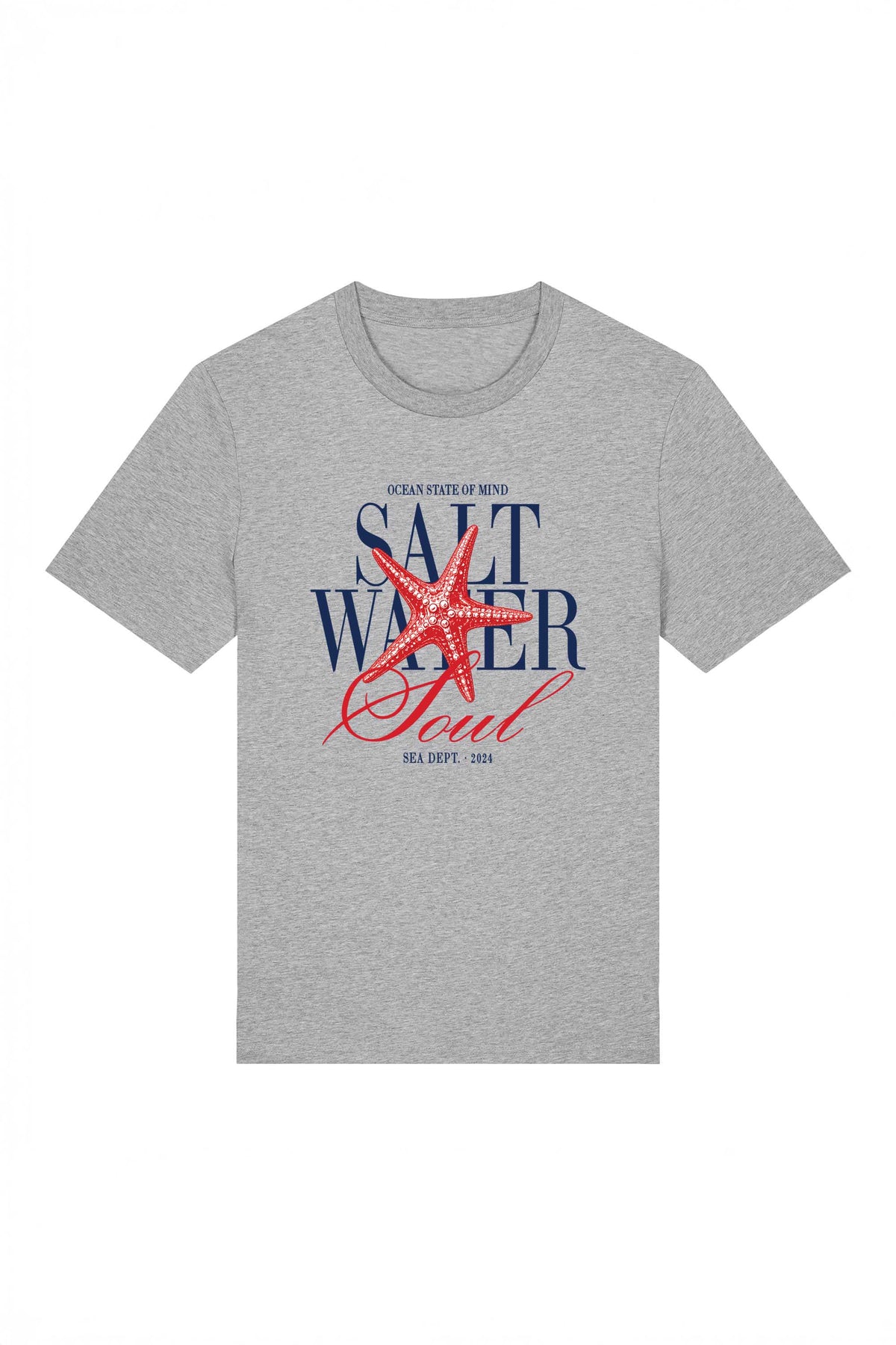 180 GSM Unisex Organic Salt Water Soul Printed T-shirt