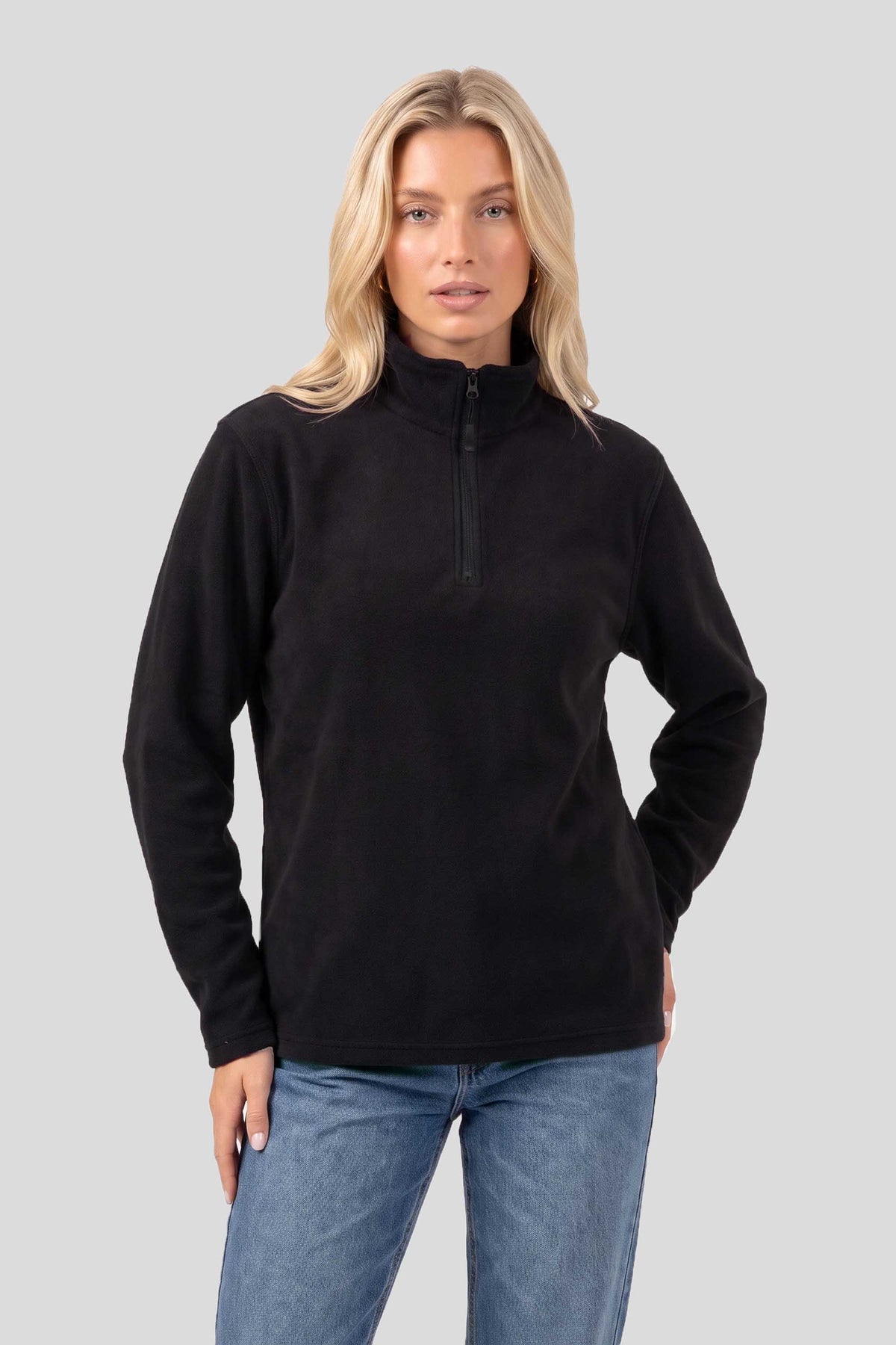 Unisex Lightweight Quarter Zip Micro fleece Jacket