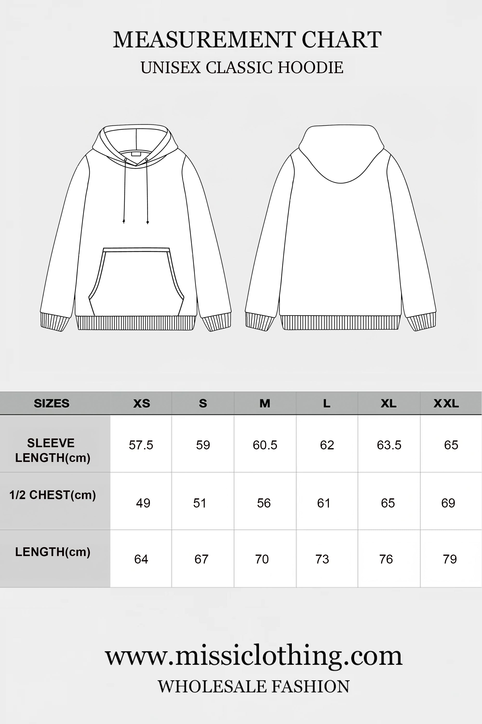 Unisex 280GSM Standard Fit Plain Drawcord Hoodie