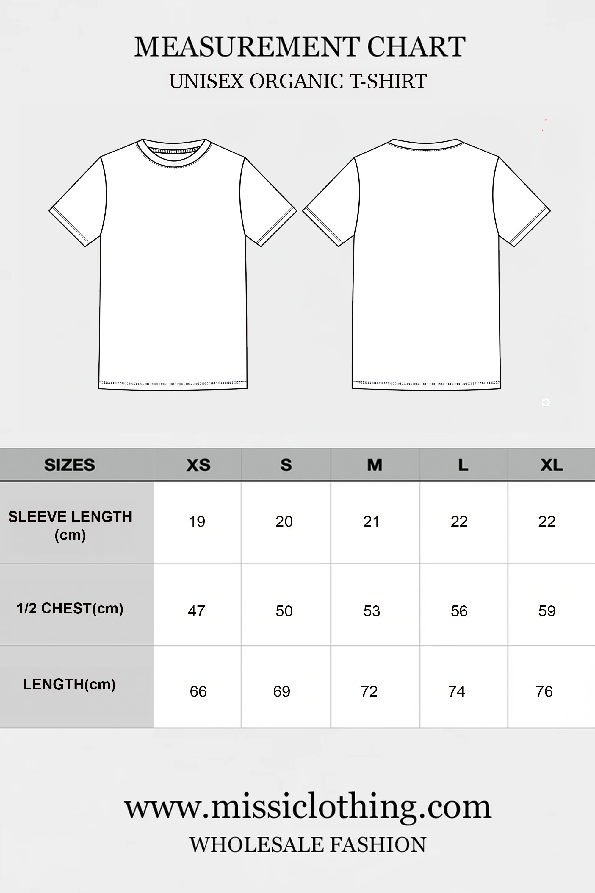 Unisex Organic Plain T-Shirt