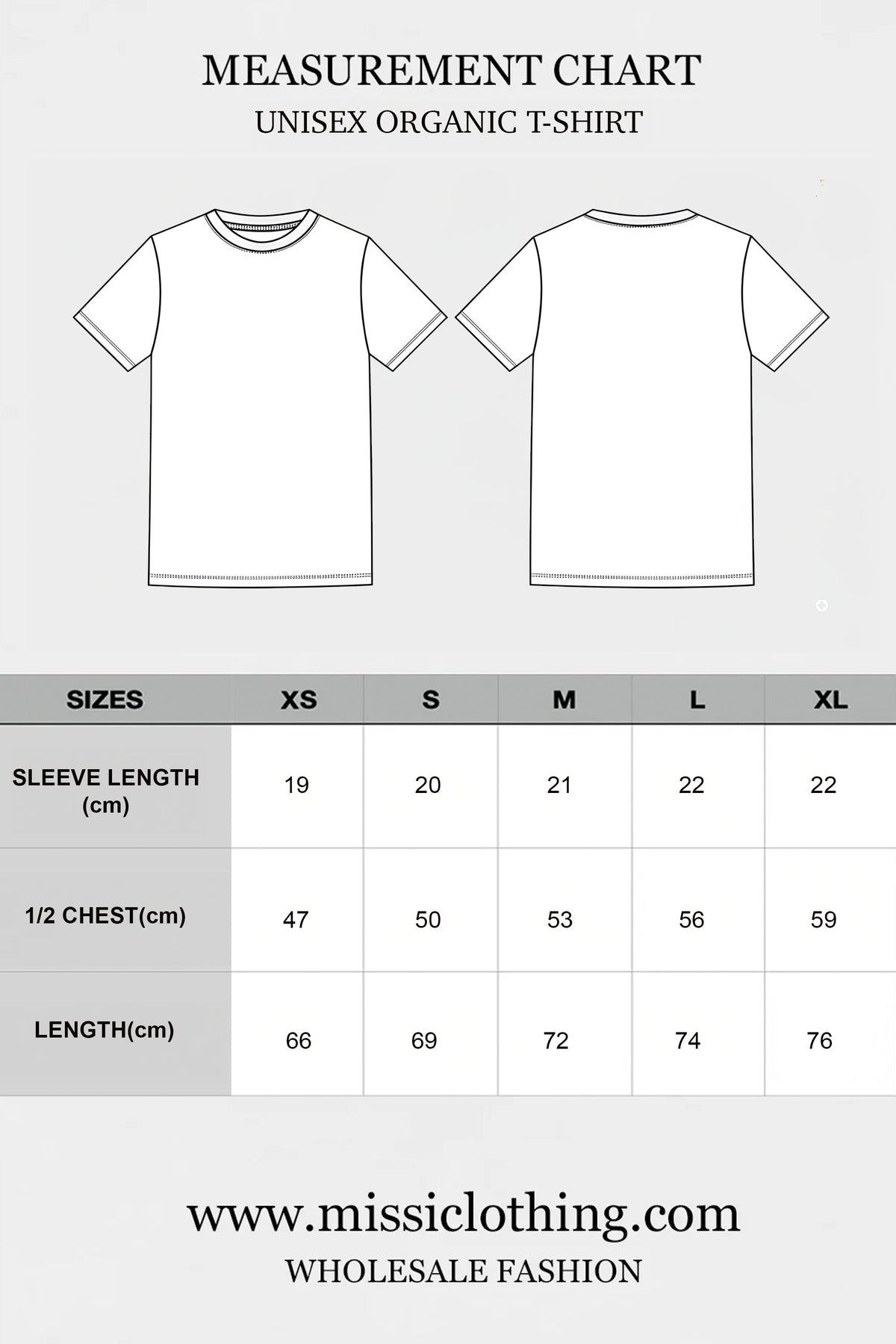 Unisex Organic Plain T-Shirt