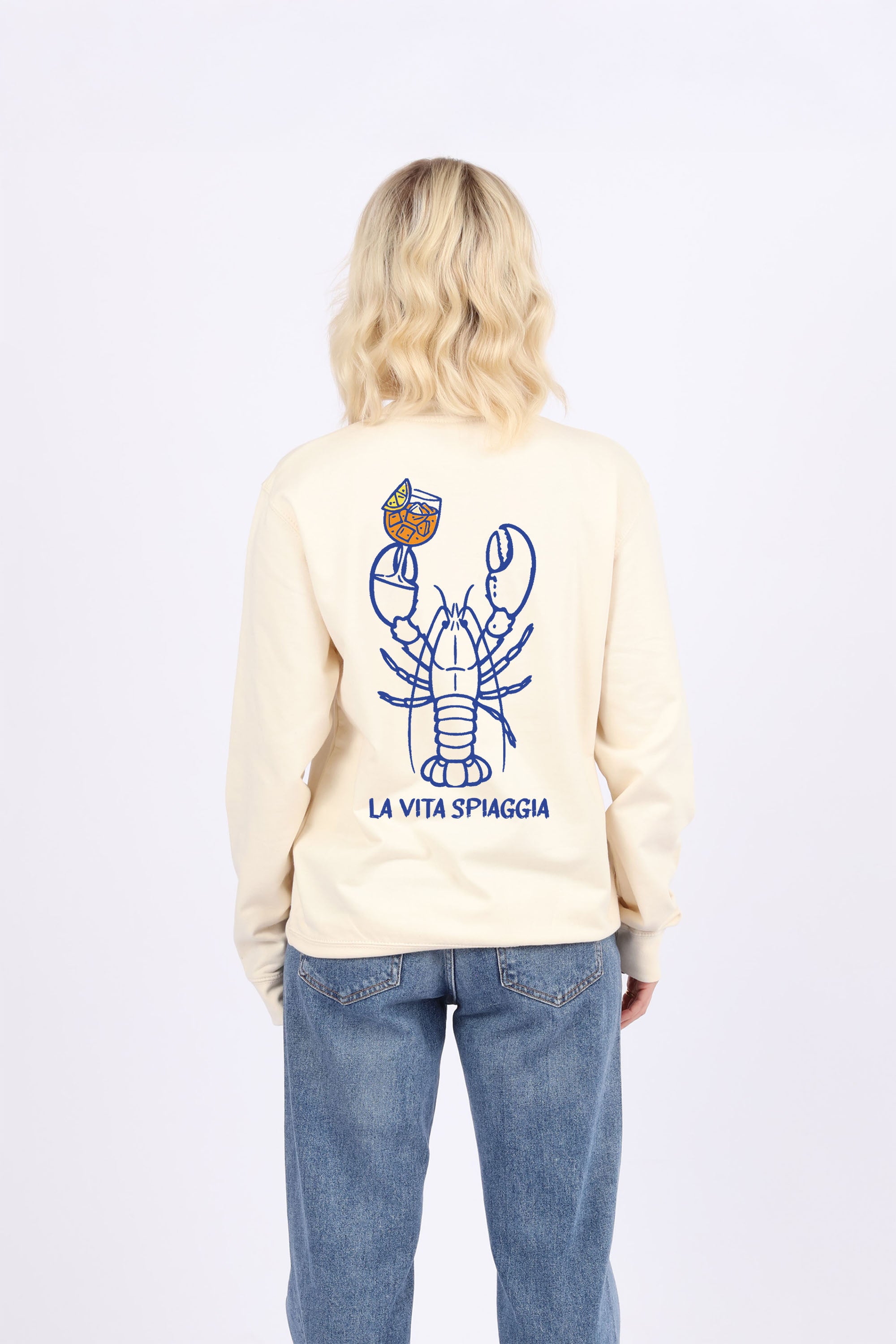 La Vita Spiaggia Printed Sweatshirt