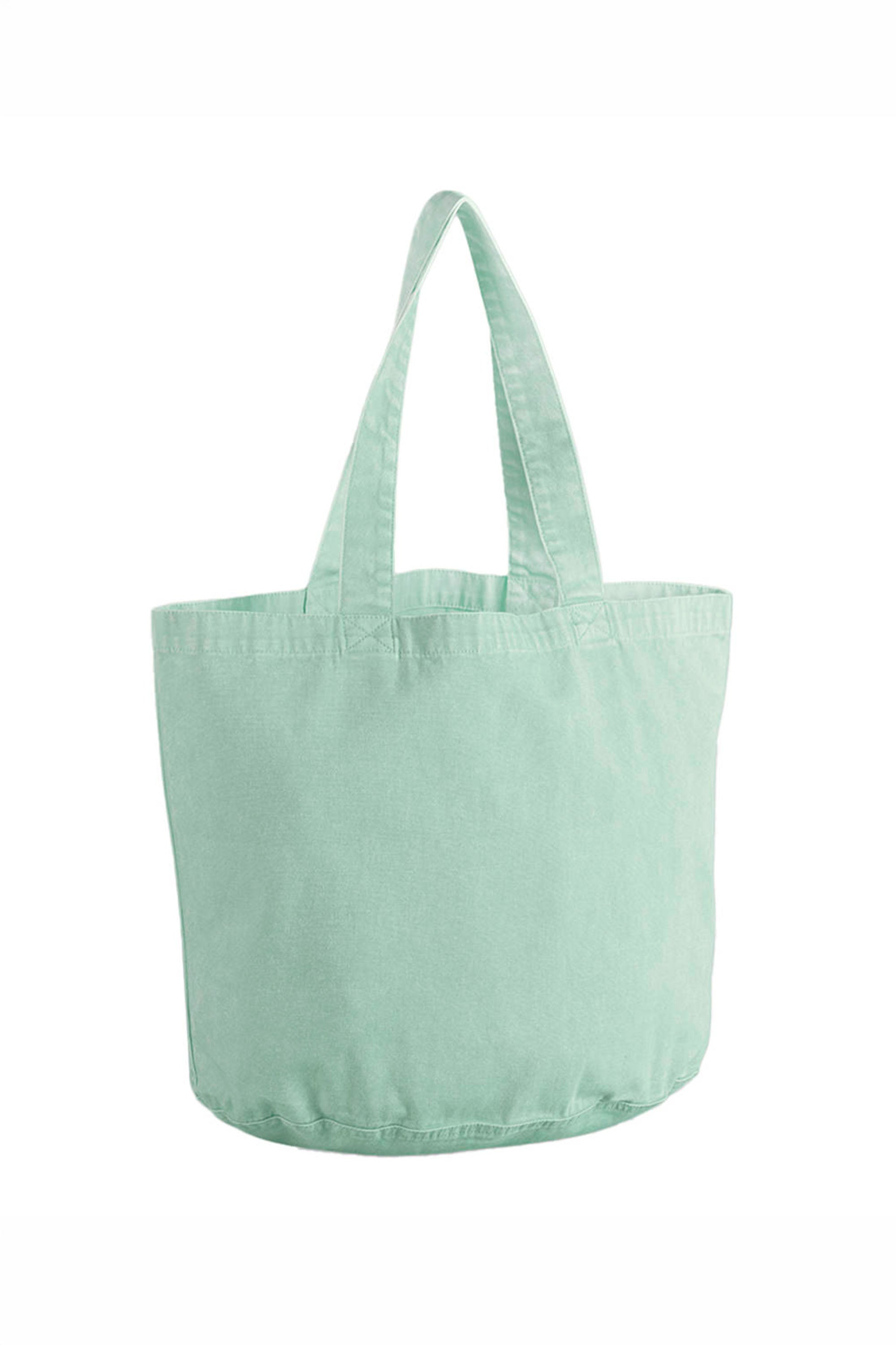 340 GSM Acid Washed Custom Oversized Cotton Shopper Bag