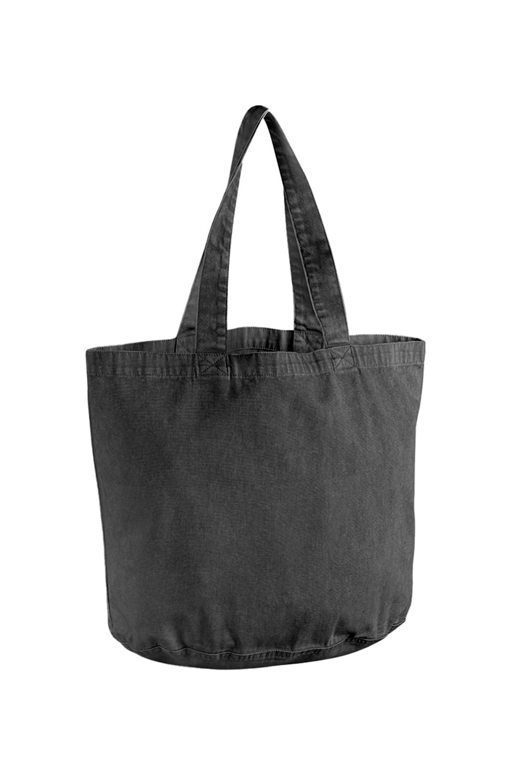 340 GSM Acid Washed Custom Oversized Cotton Shopper Bag