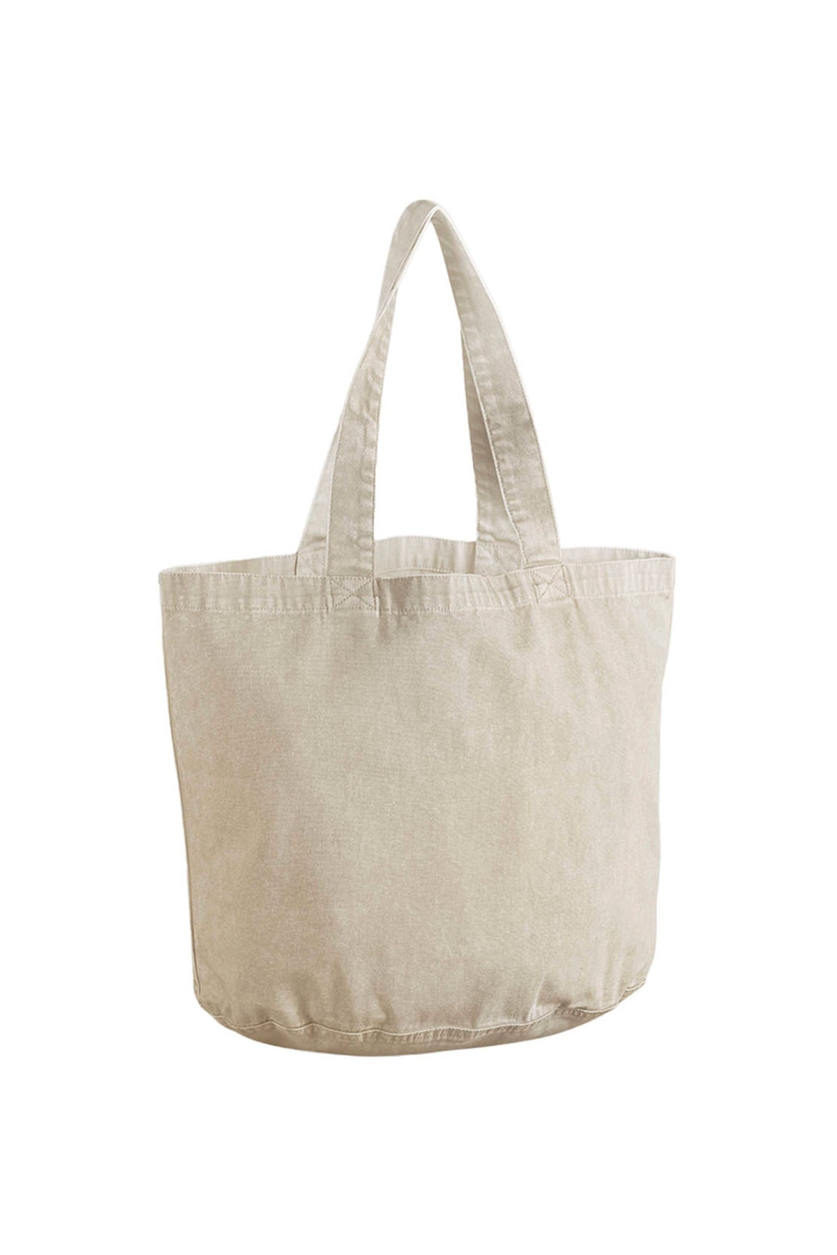 340 GSM Acid Washed Custom Oversized Cotton Shopper Bag