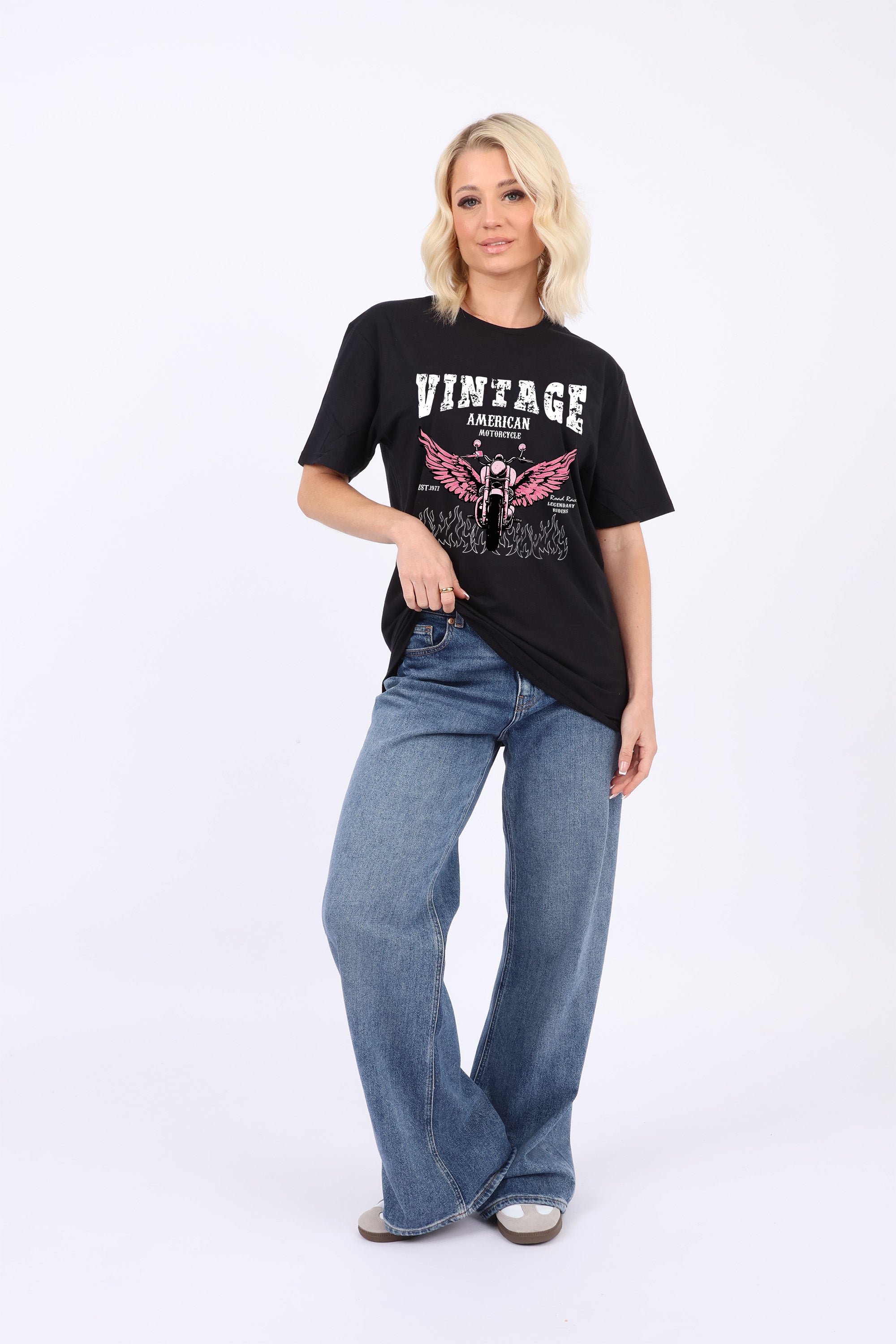 Vintage Motorcycle T-Shirt (Custom Packs)