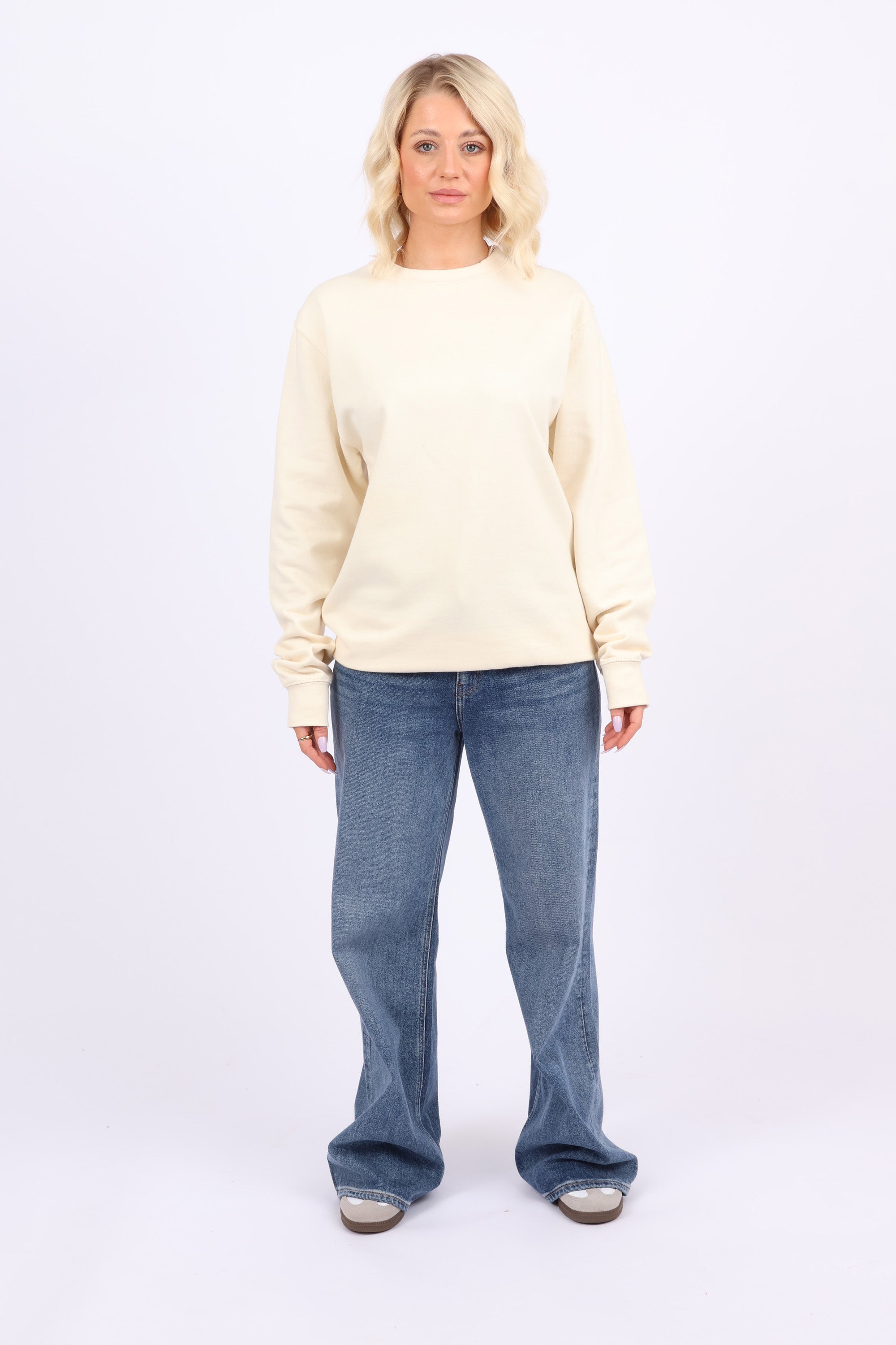 Unisex Crewneck Plain Sweatshirt