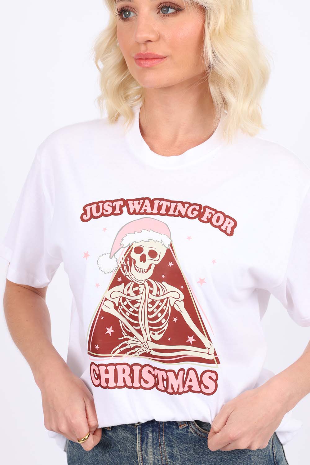 Waiting For Christmas Printed T-Shirt