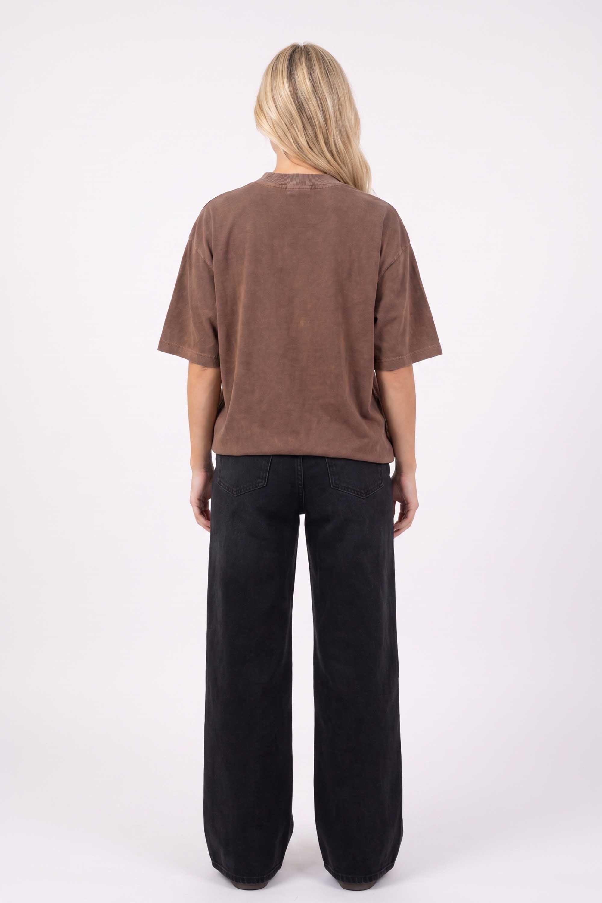 220GSM Unisex Oversized Plain Acid Washed T-Shirts