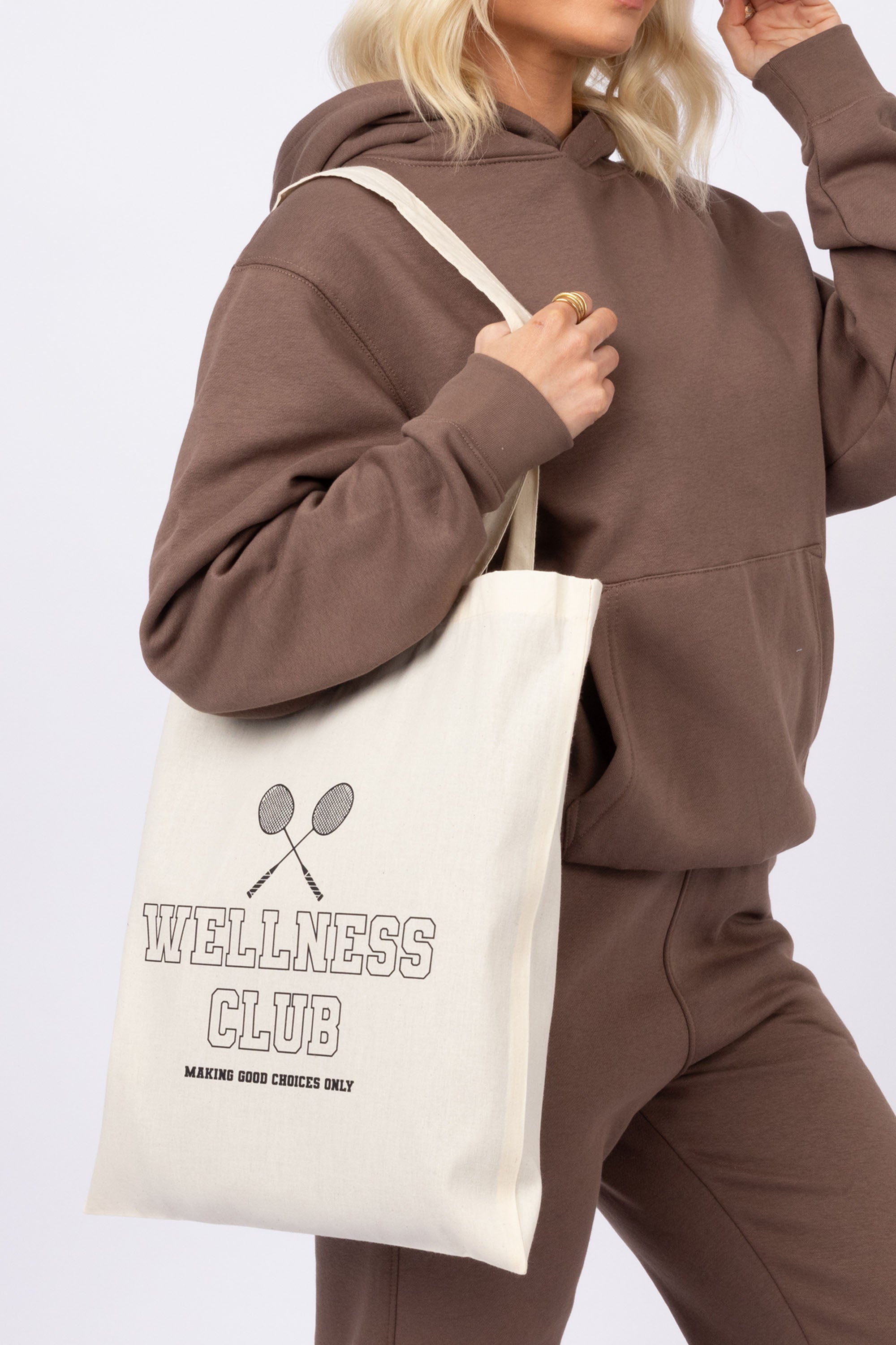 Wellness Club Printed Lightweight Canvas Bag