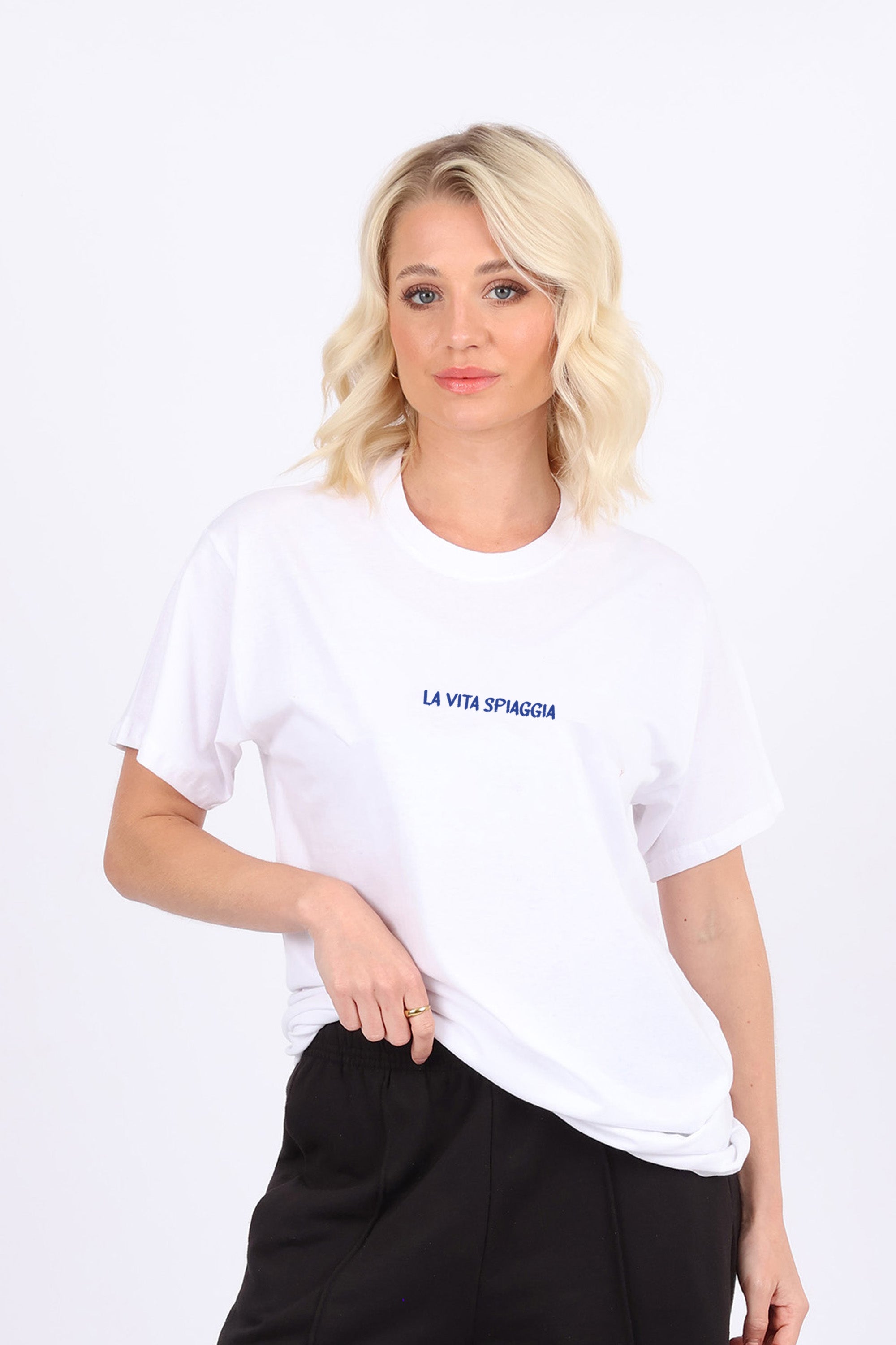 La Vita Spiaggia Printed T-shirt (Custom Pack)