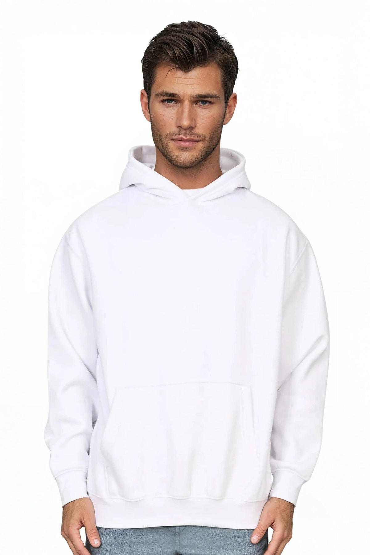Unisex 330GSM Plain Heavyweight Oversized Hoodie