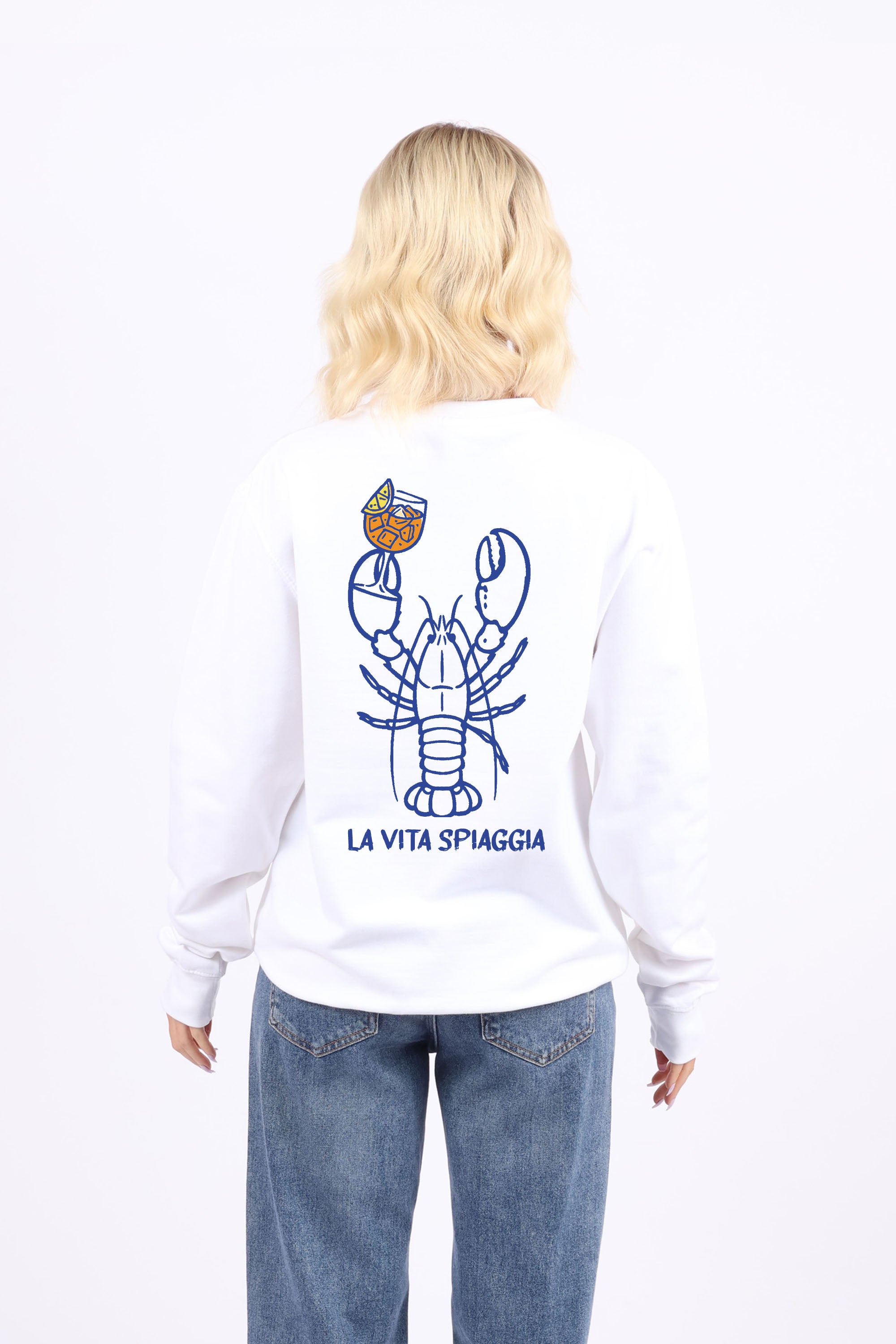 La Vita Spiaggia Printed Sweatshirt