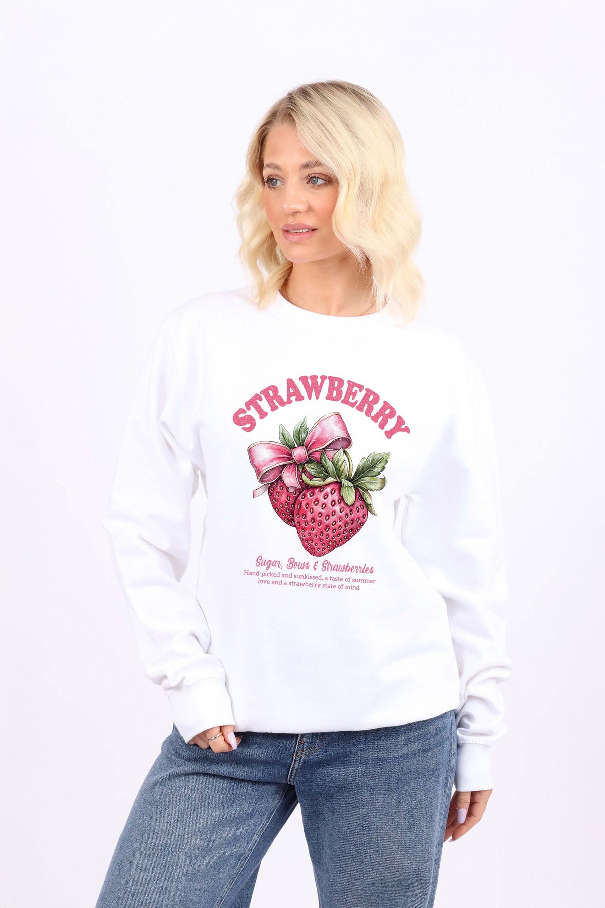 Strawberry Printed Sweatshirt