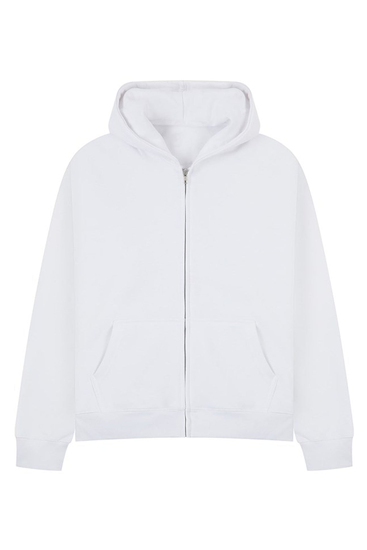 450GSM Heavyweight Unisex Oversized Custom Printed Zip Hoodie
