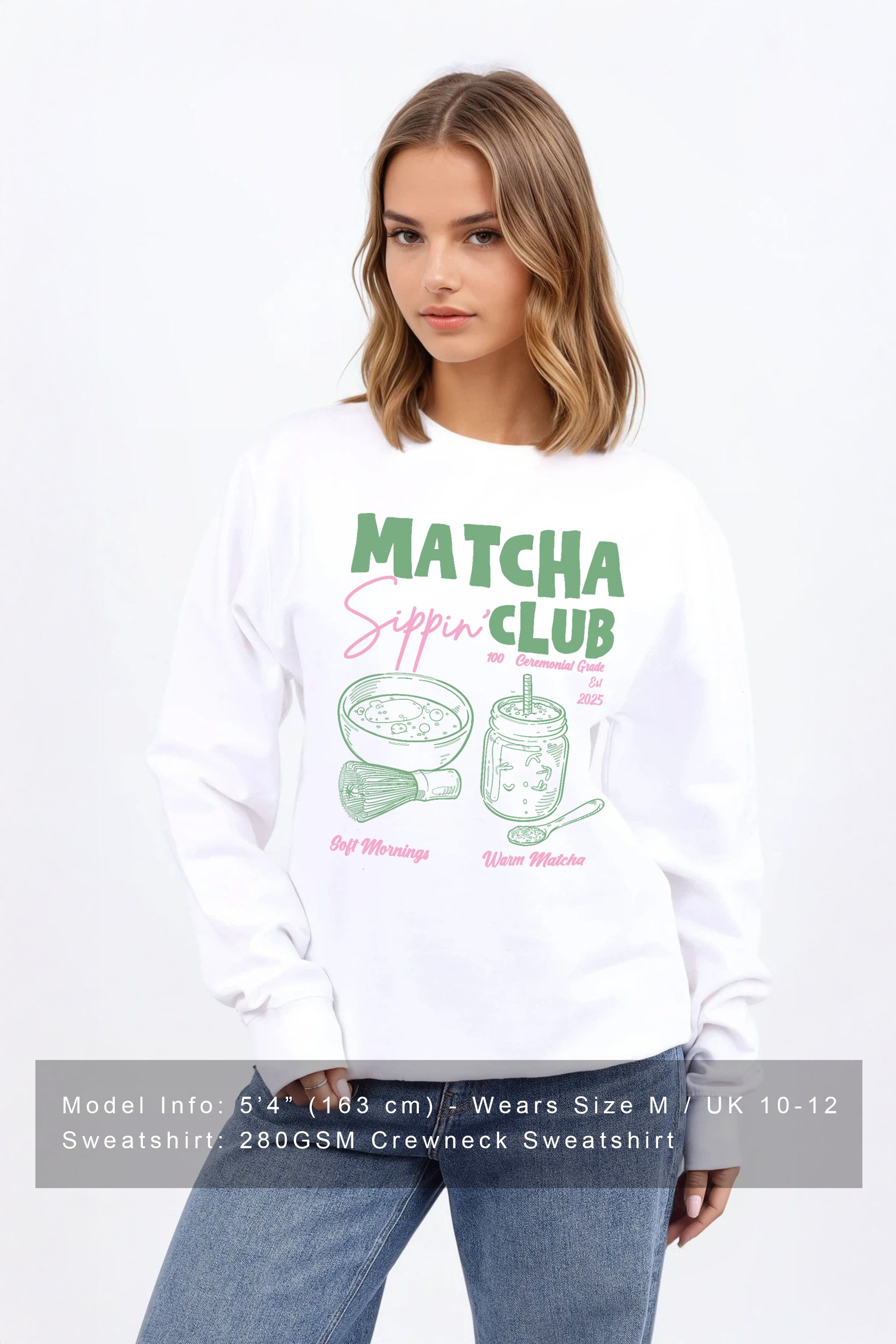 Matcha Club Printed Sweatshirt