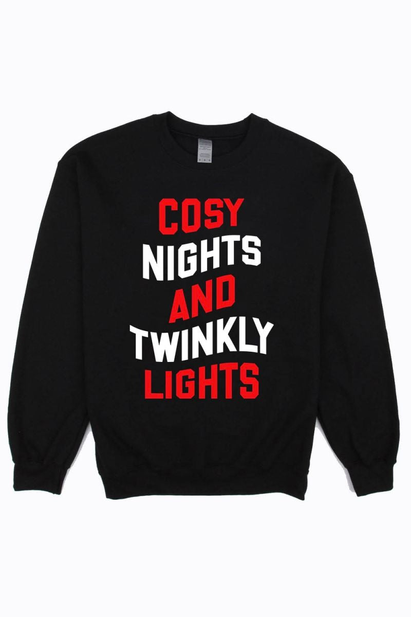 COSY NIGHTS AND TWINKLY LIGHTS CHRISTMAS SWEATSHIRT (PACK OF 6)