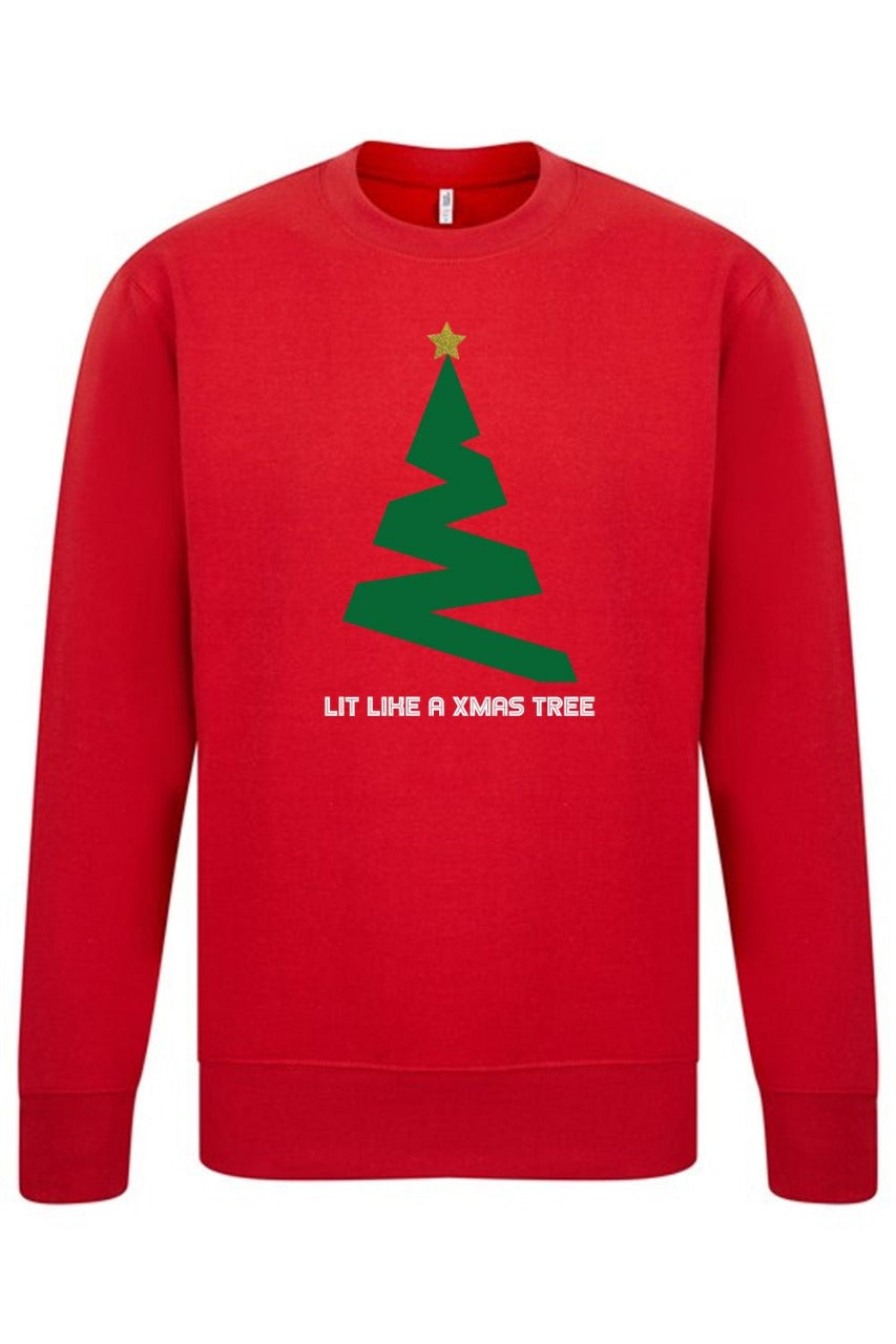 LIT LIKE A XMAS TREE SWEATSHIRT (PACK OF 4)