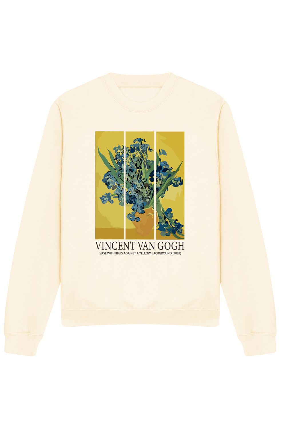 VAN GOGH PRINT SWEATSHIRT IN VANILLA MILKSHAKE (CUSTOM PACKS)