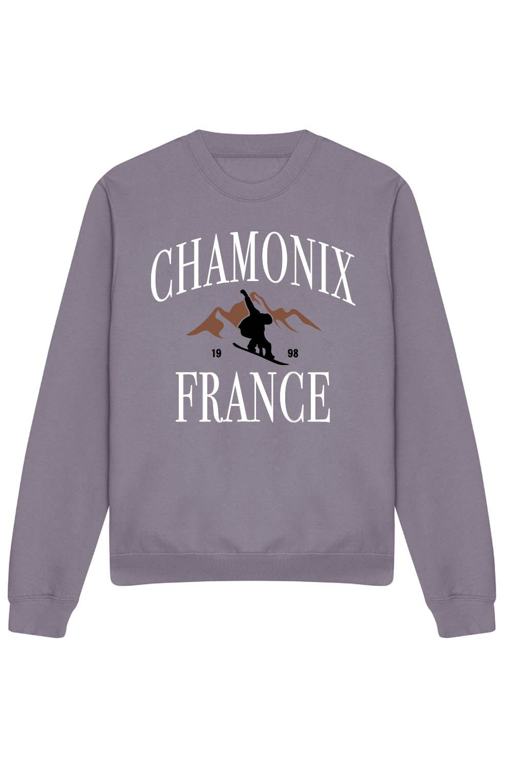 CHAMONIX SWEATSHIRT IN DUSTY LILAC (CUSTOM PACKS)