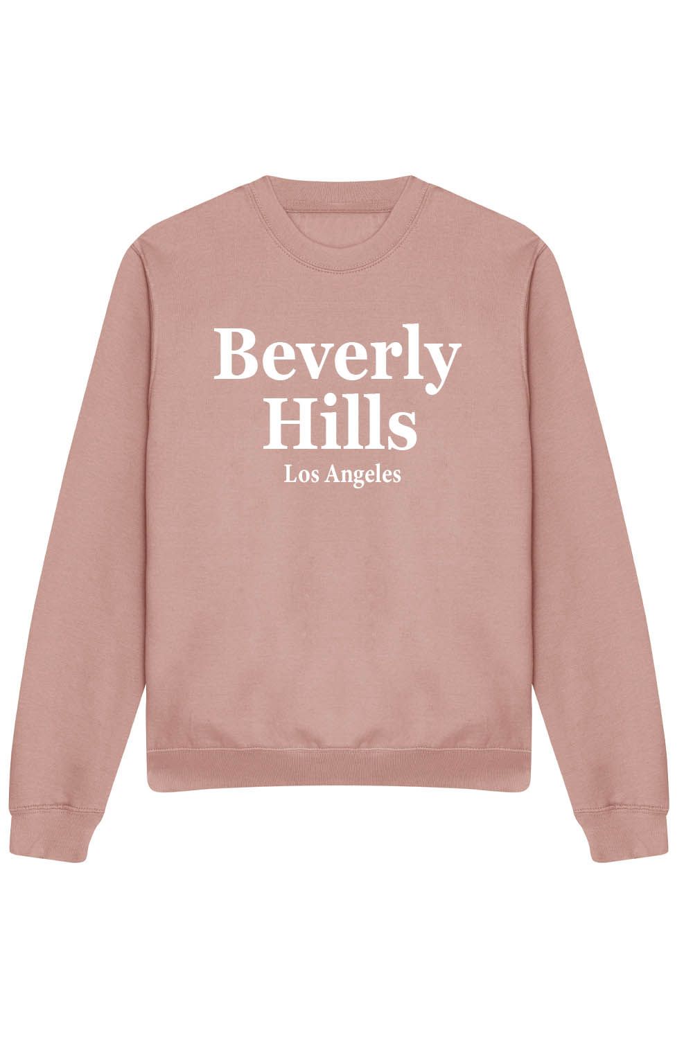 BEVERLY HILLS SWEATSHIRT IN DUSTY PINK (CUSTOM PACKS)