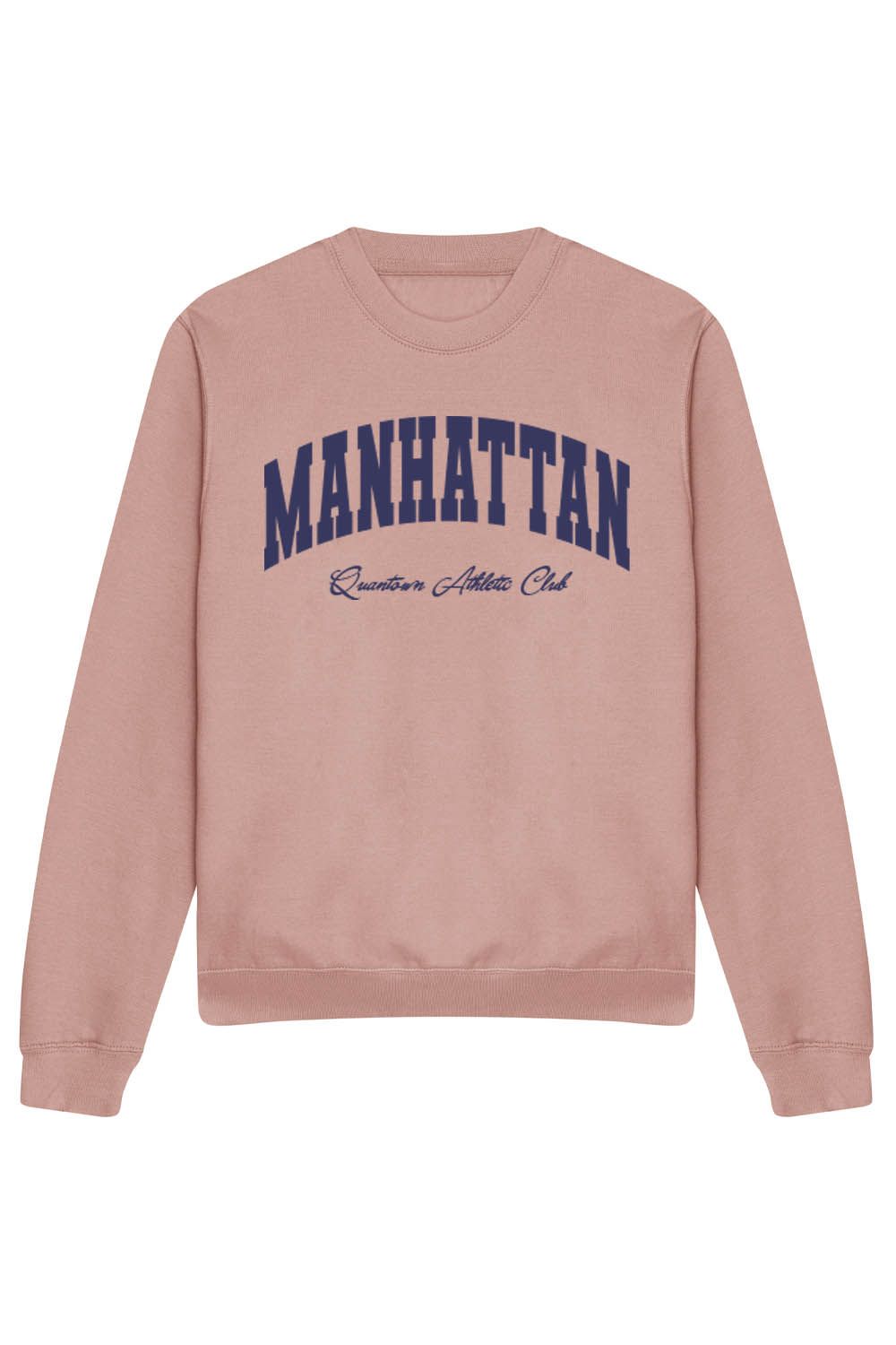 MANHATTAN ATHLETIC CLUB SWEATSHIRT IN DUSTY PINK (CUSTOM PACKS)