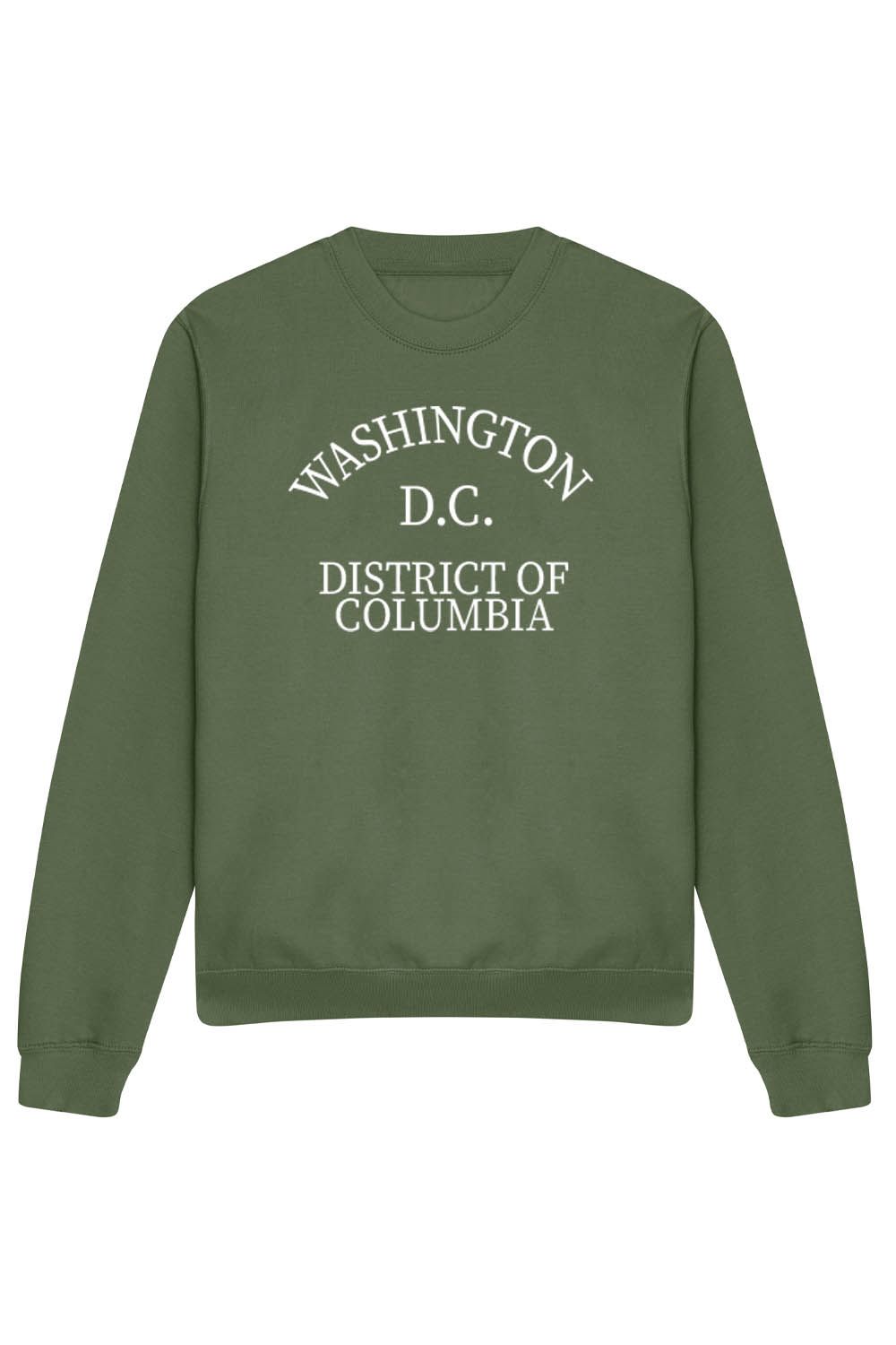 WASHINGTON D.C SWEATSHIRT IN EARTHY GREEN