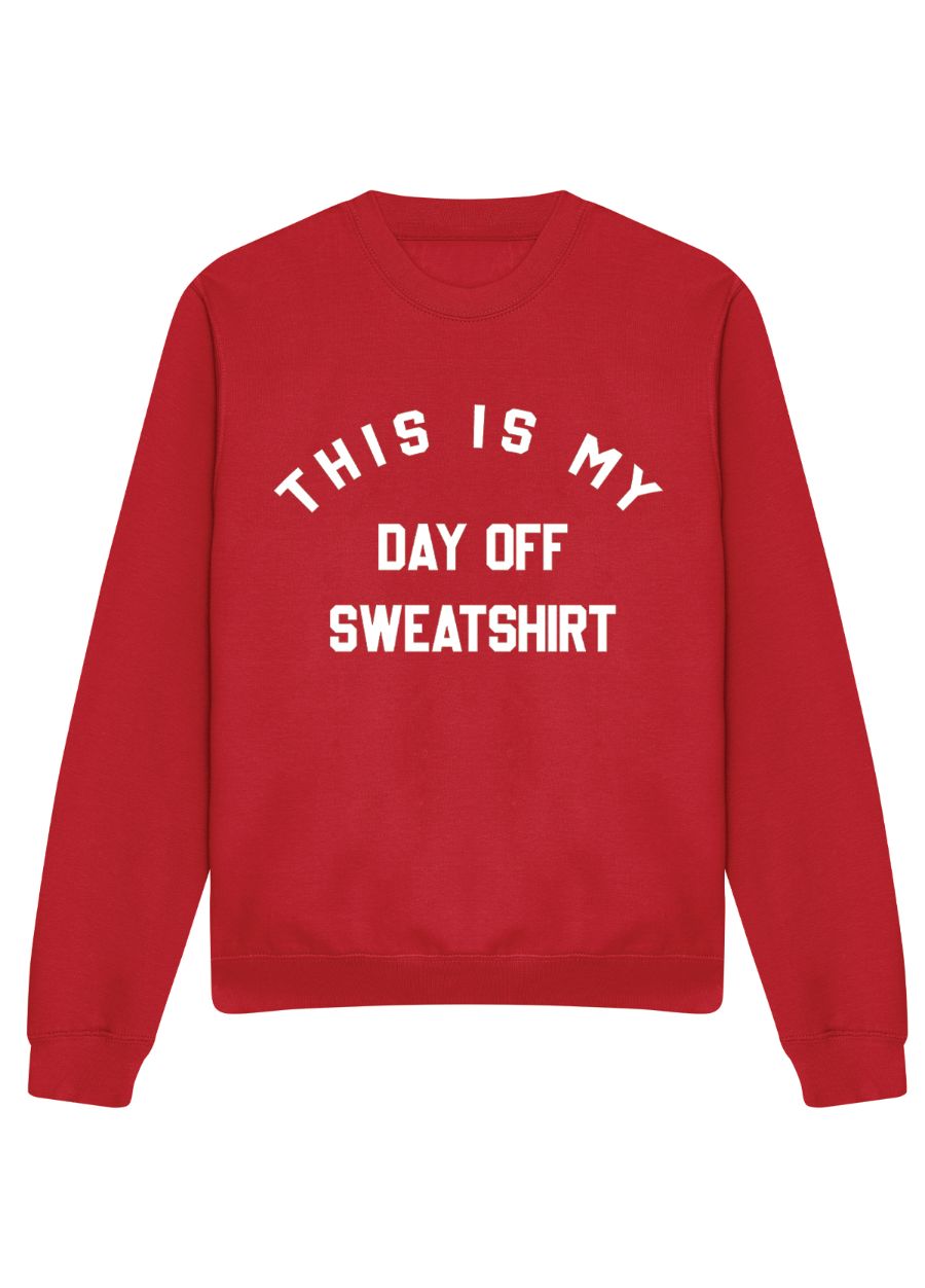 Day Off Slogan Oversized Sweatshirt (Pack of 6)